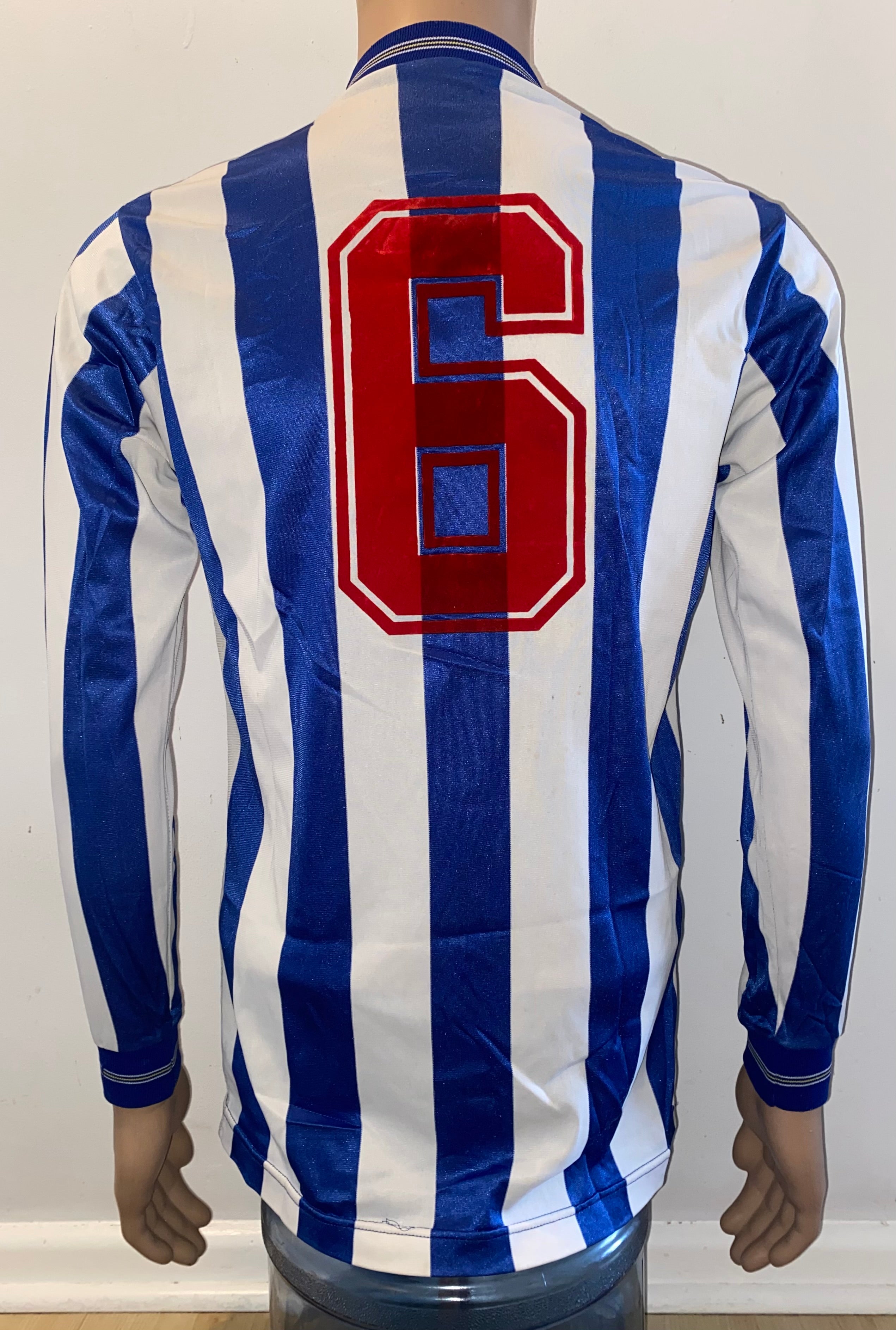 1984/85 SHEFFIELD WEDNESDAY MATCH WORN UMBRO HOME SHIRT #6