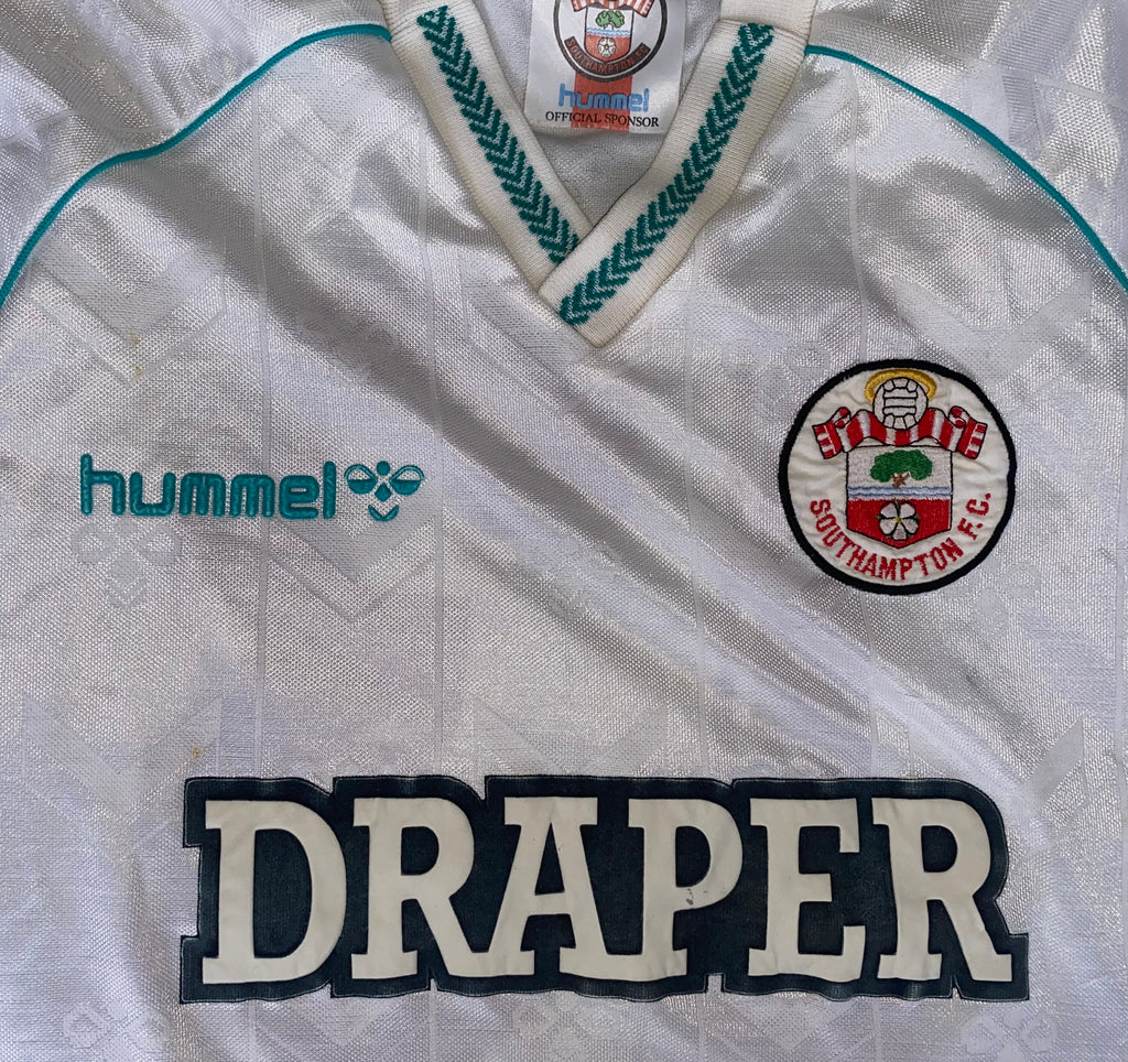 1989/90 SOUTHAMPTON MATCH WORN HUMMEL AWAY SHIRT #13