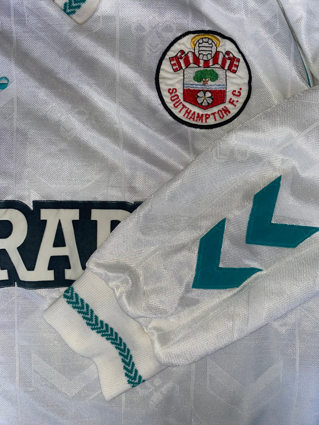 1989/90 SOUTHAMPTON MATCH WORN HUMMEL AWAY SHIRT #13