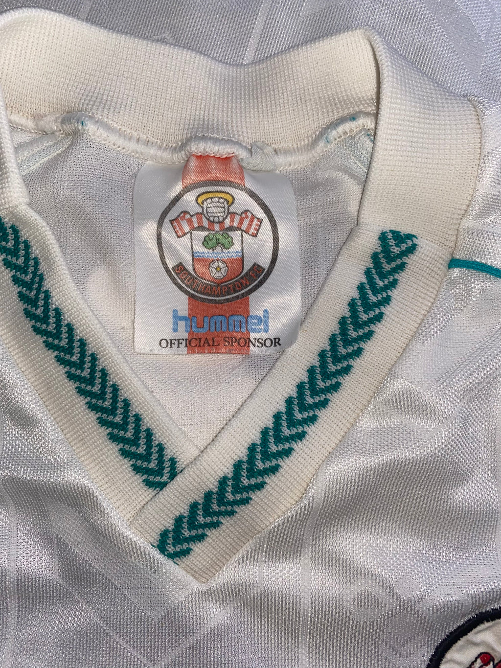 1989/90 SOUTHAMPTON MATCH WORN HUMMEL AWAY SHIRT #13