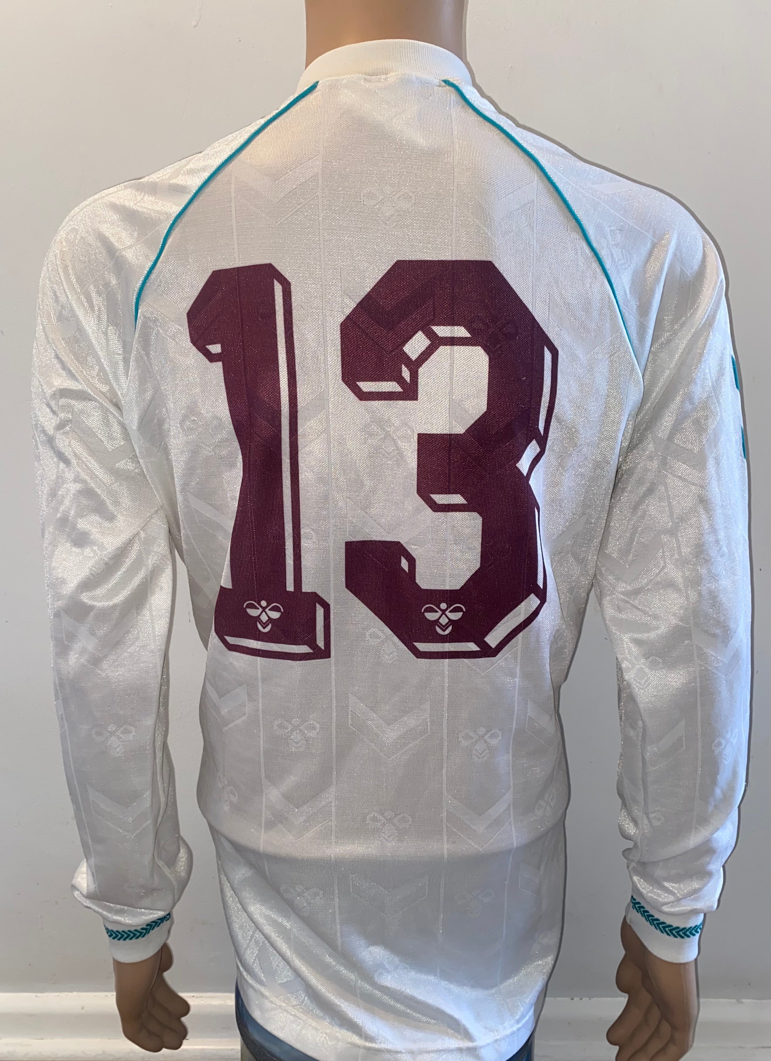 1989/90 SOUTHAMPTON MATCH WORN HUMMEL AWAY SHIRT #13