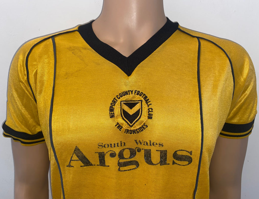 1983/84 MATCH WORN NEWPORT COUNTY HOME SHIRT #12