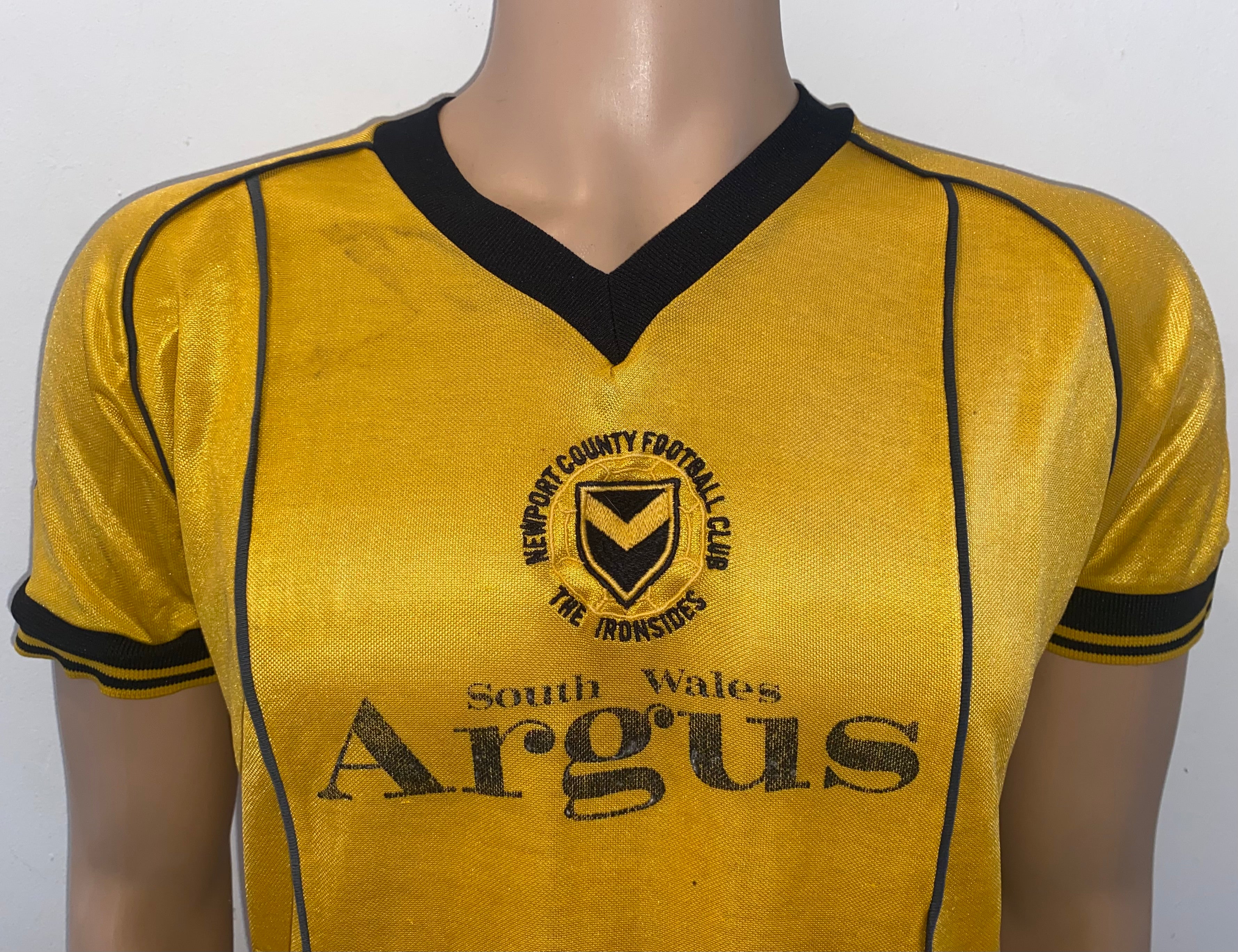 1983/84 MATCH WORN NEWPORT COUNTY HOME SHIRT #12