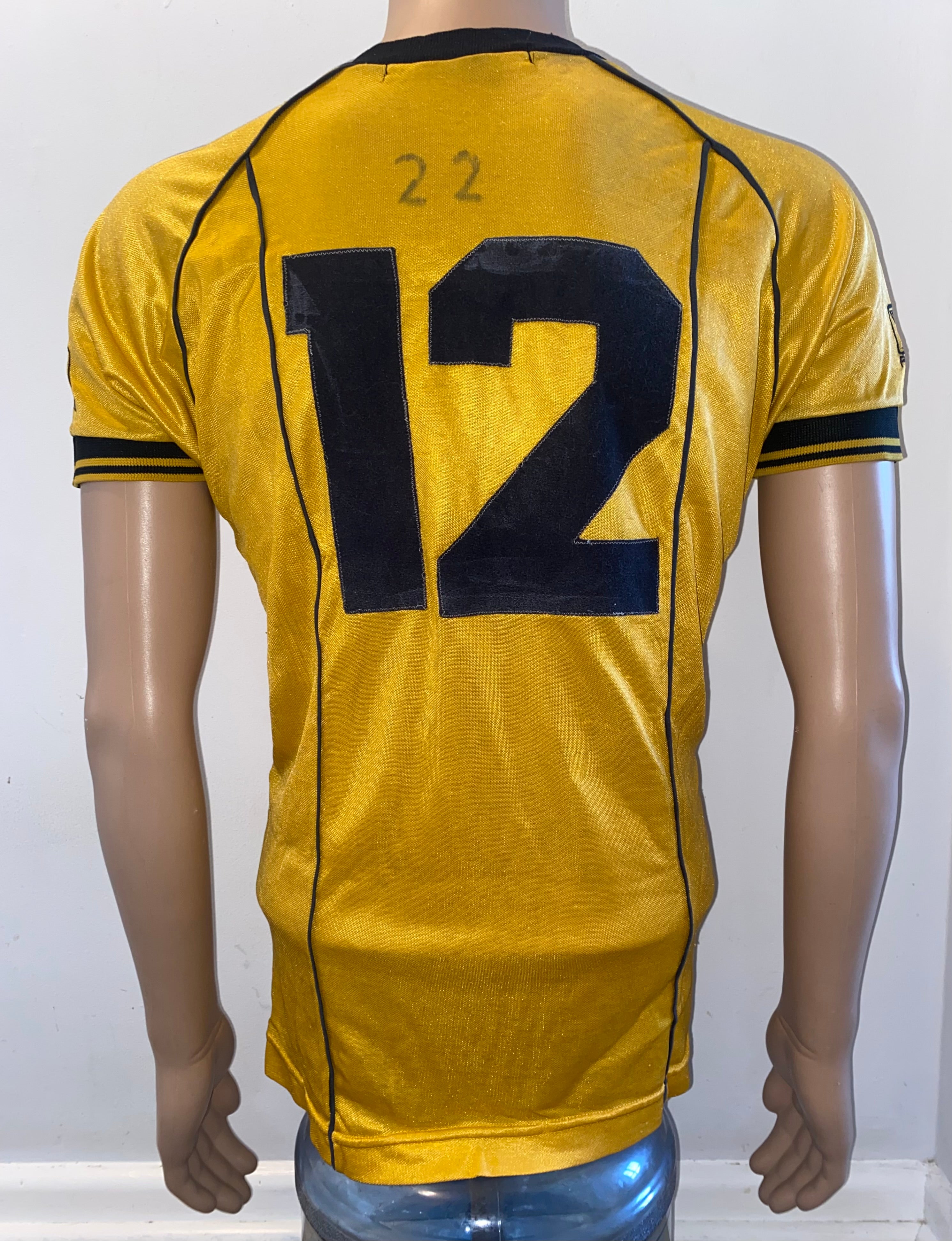 1983/84 MATCH WORN NEWPORT COUNTY HOME SHIRT #12