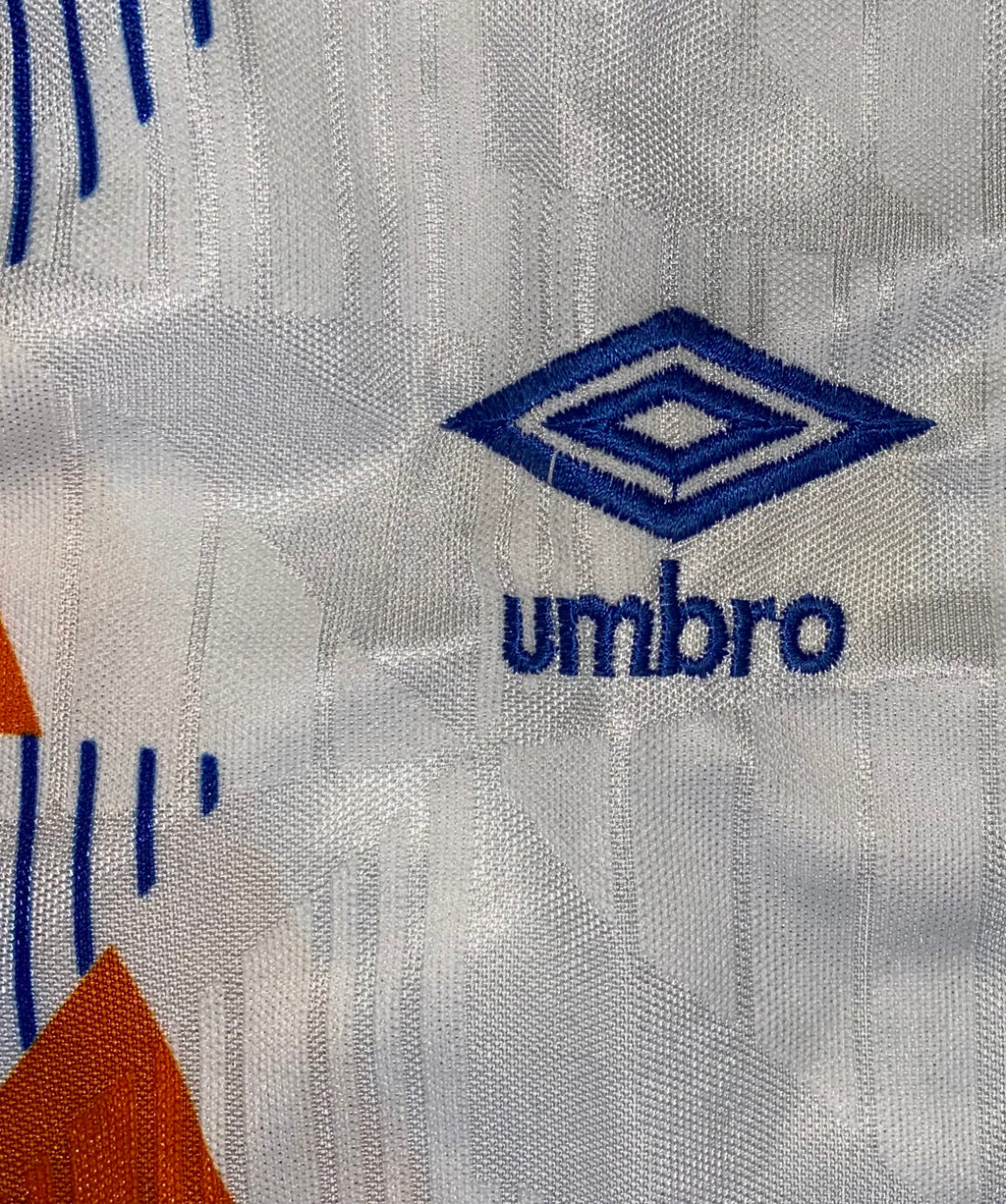 1991/92 LUTON TOWN MATCH WORN UMBRO HOME SHIRT #3