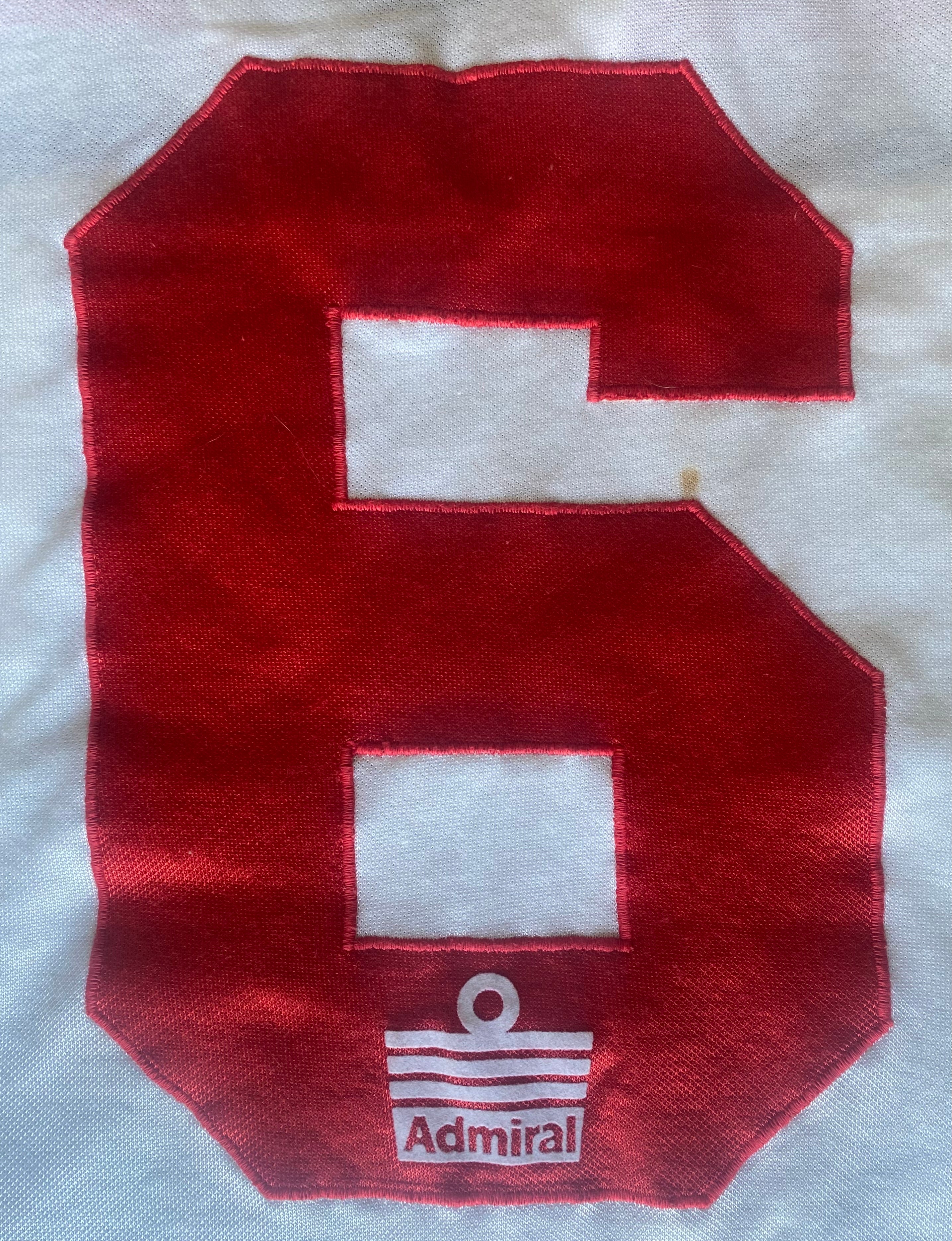 ENGLAND 1980-83 ADMIRAL MATCH WORN YOUTH SHIRT #6