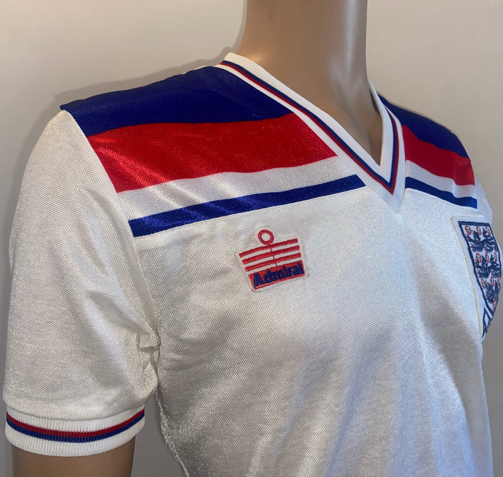 ENGLAND 1980-83 ADMIRAL MATCH WORN YOUTH SHIRT #6