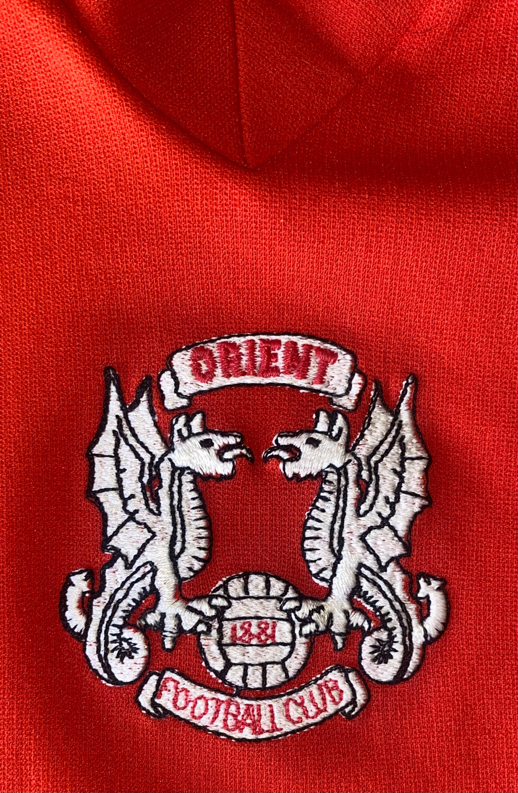 1980/81 ADIDAS ORIENT MATCH WORN AWAY SHIRT #10