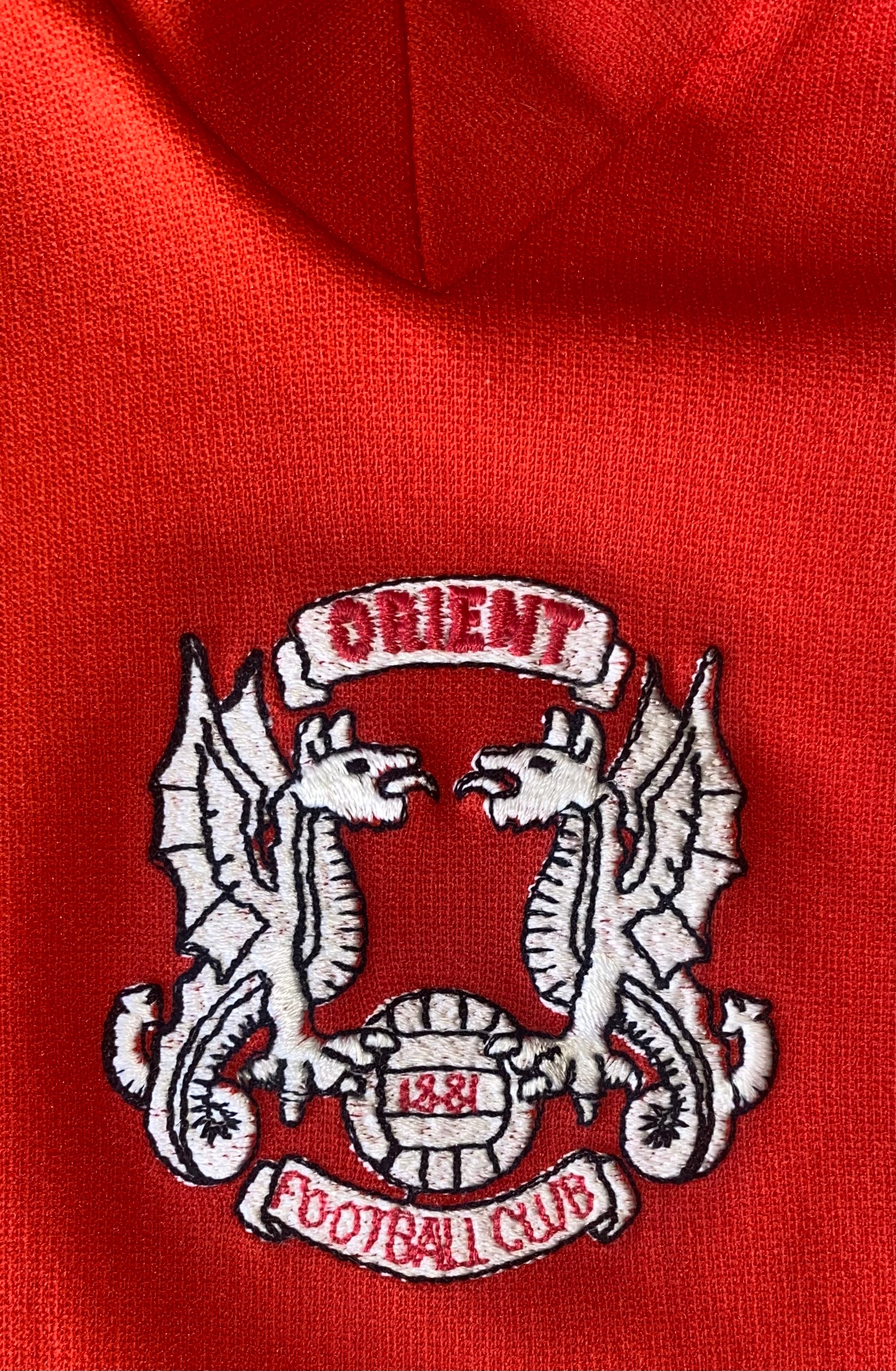 1980/81 ADIDAS ORIENT MATCH WORN AWAY SHIRT #10