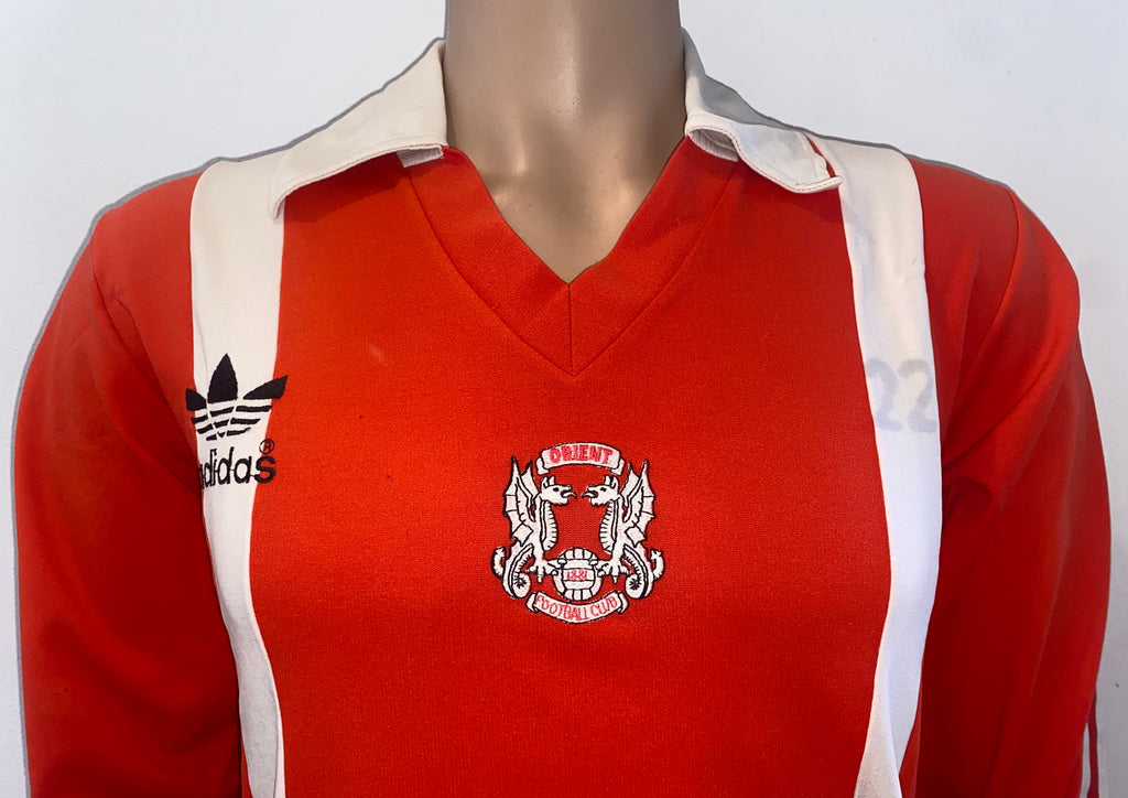 1980/81 ADIDAS ORIENT MATCH WORN AWAY SHIRT #10
