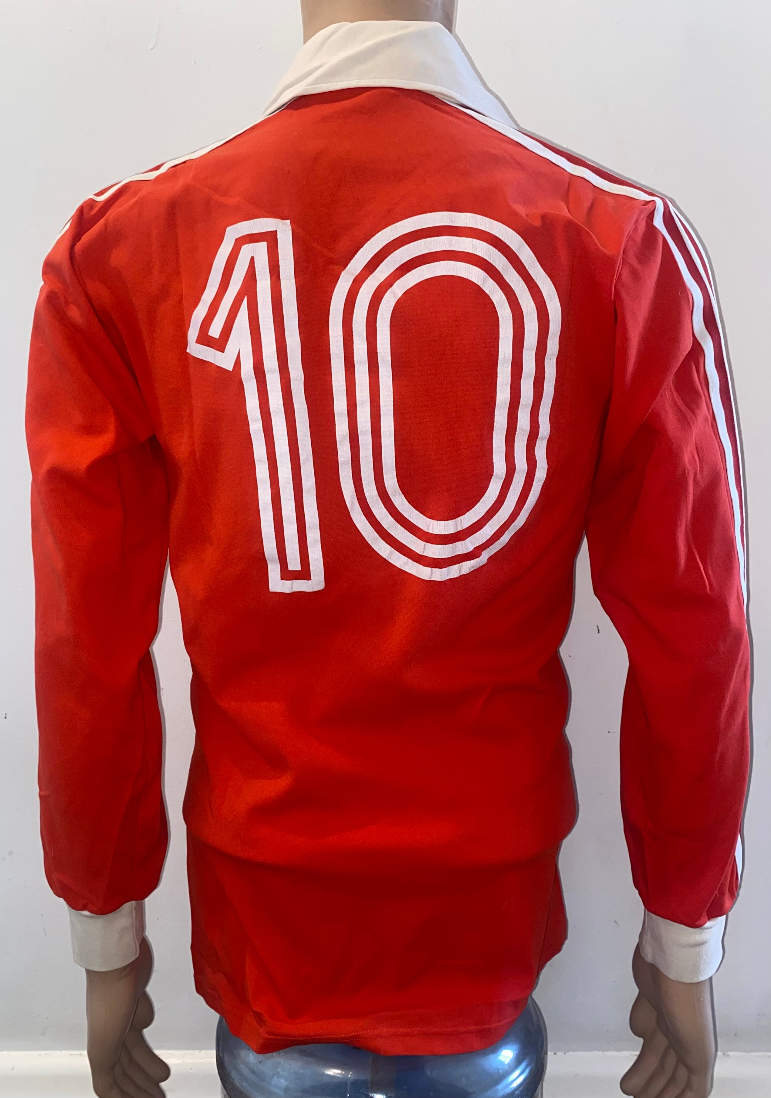 1980/81 ADIDAS ORIENT MATCH WORN AWAY SHIRT #10
