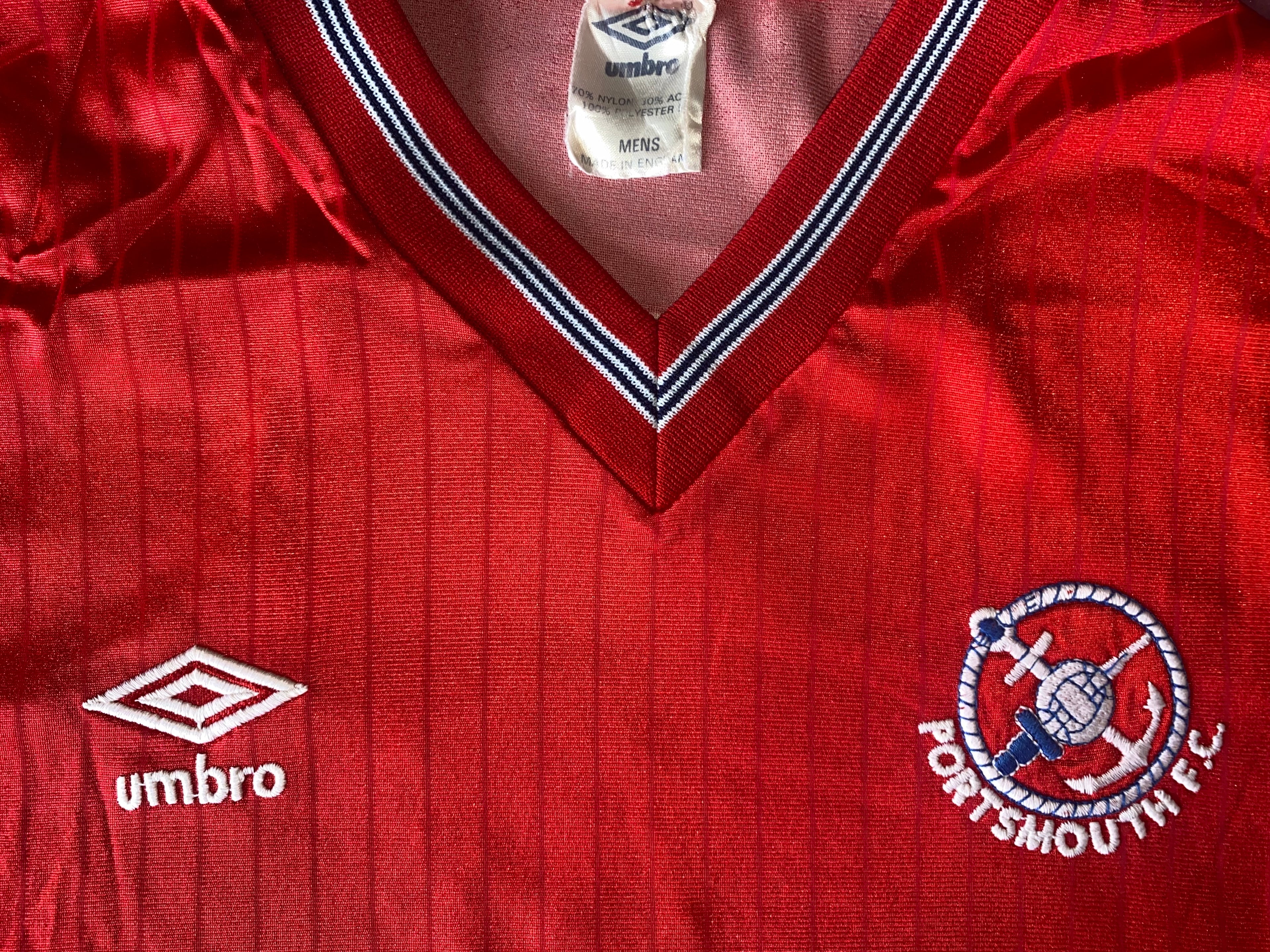 1986/87 PORTSMOUTH MATCH WORN AWAY SHIRT (KEVIN O'CALLAGHAN  #7)