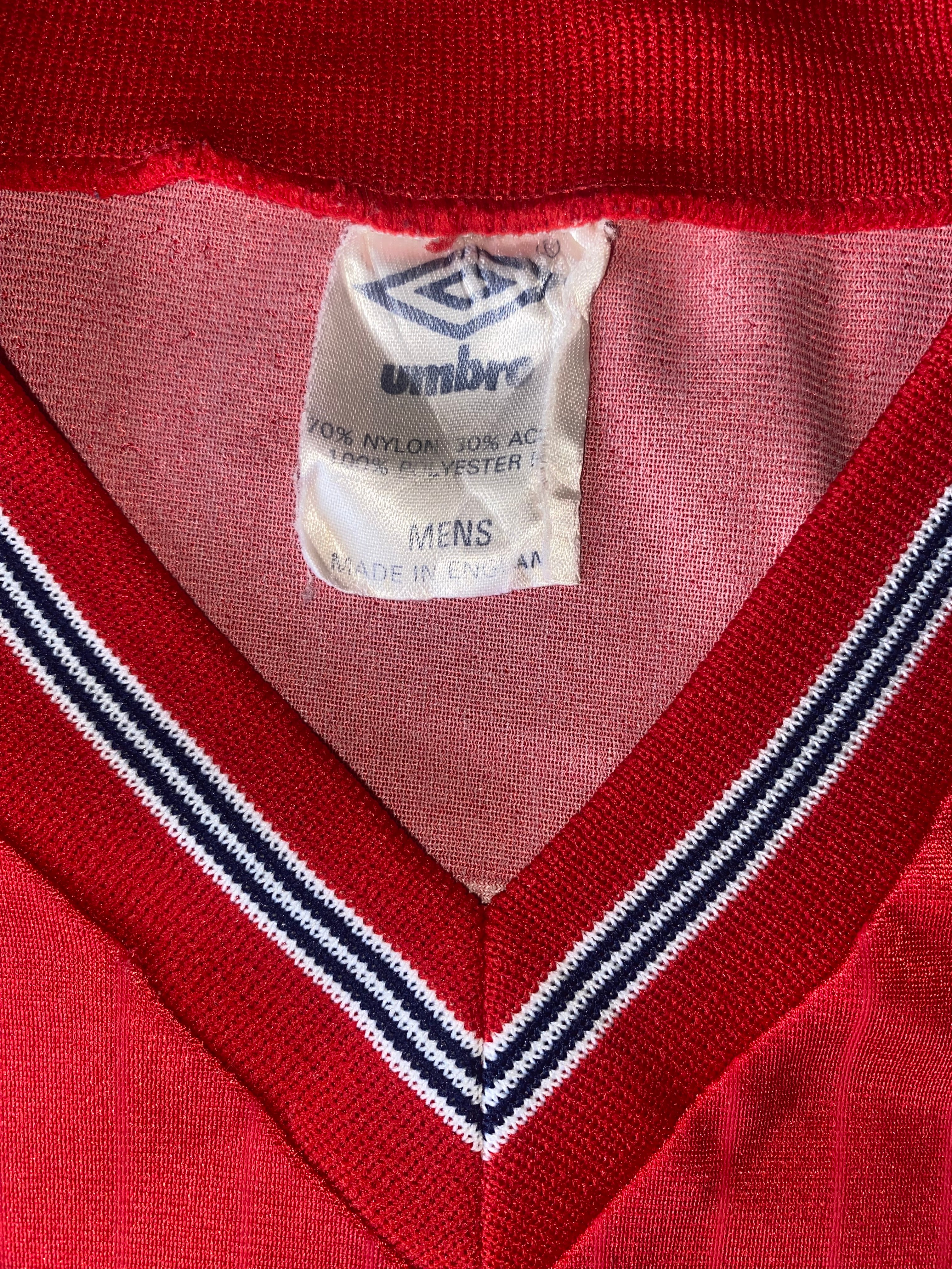 1986/87 PORTSMOUTH MATCH WORN AWAY SHIRT (KEVIN O'CALLAGHAN  #7)