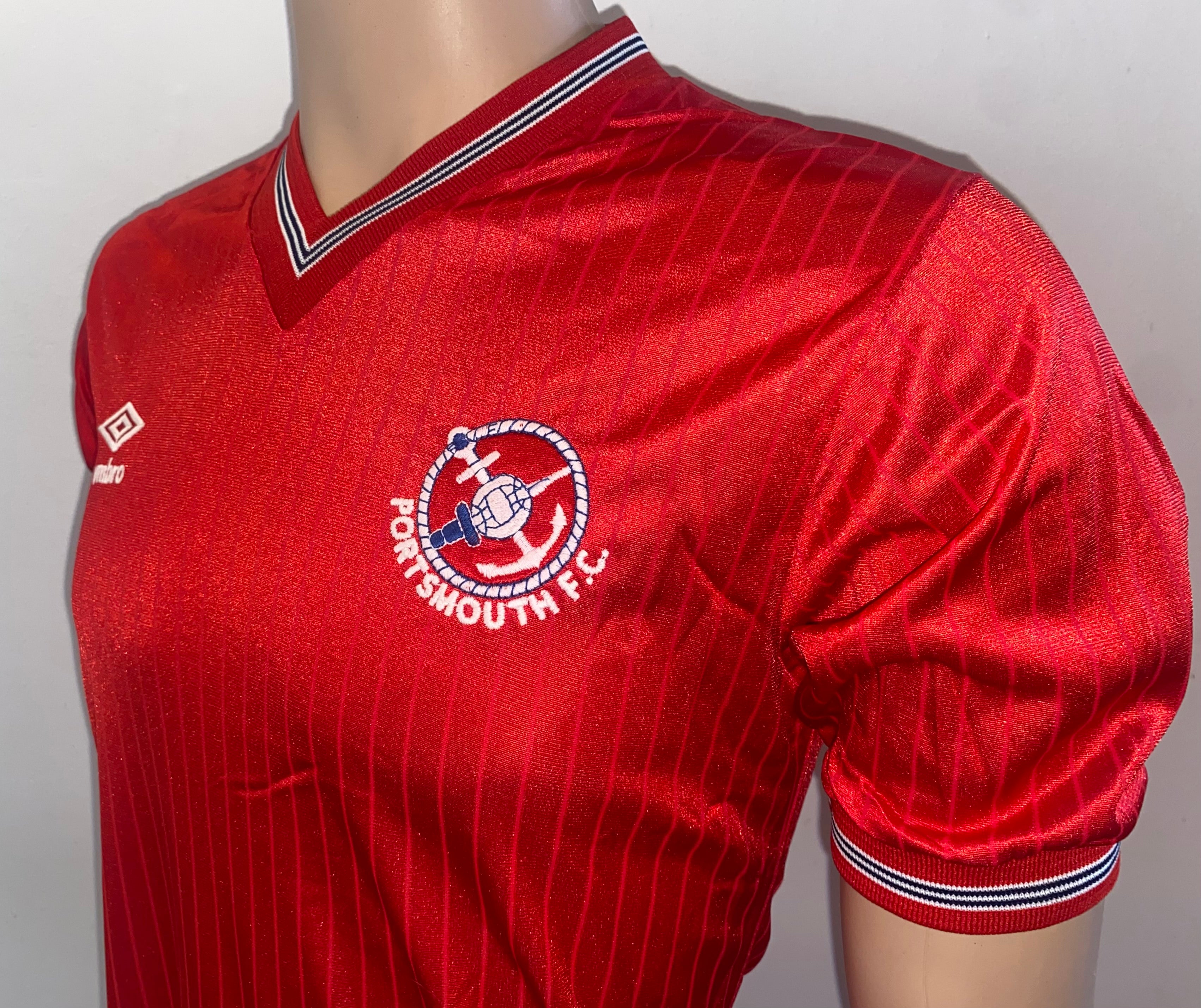 1986/87 PORTSMOUTH MATCH WORN AWAY SHIRT (KEVIN O'CALLAGHAN  #7)