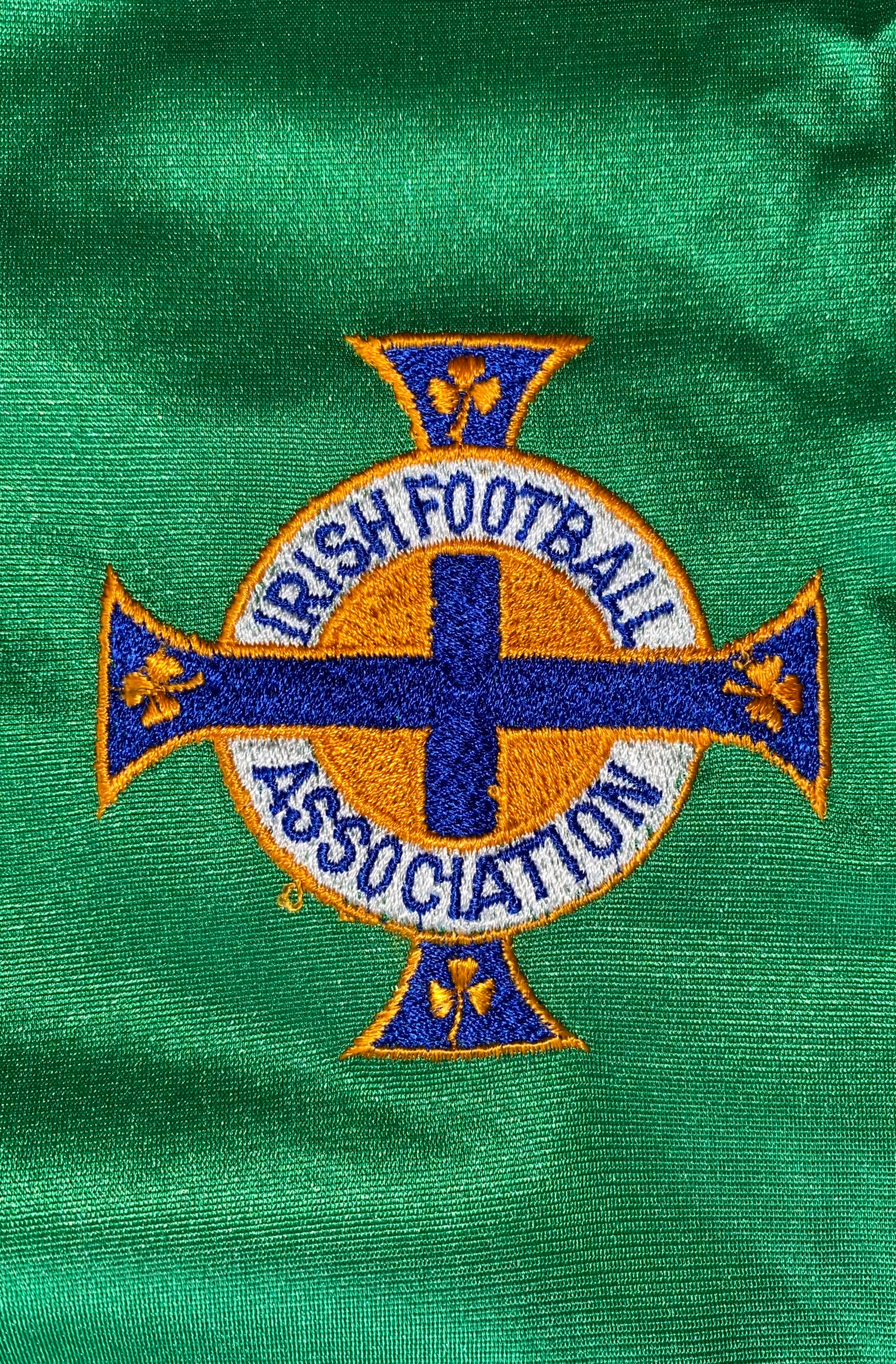 1982-83 NORTHERN IRELAND MATCH WORN HOME SHIRT #13