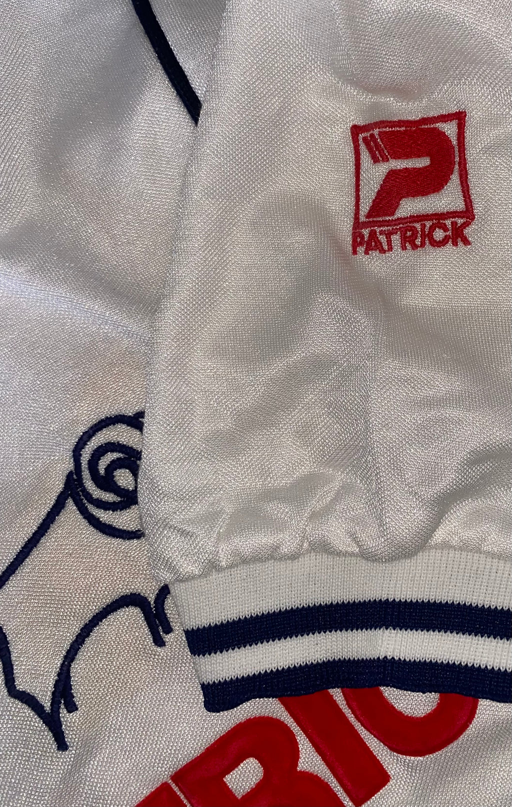 1983/84 DERBY COUNTY MATCH WORN PATRICK HOME SHIRT #15