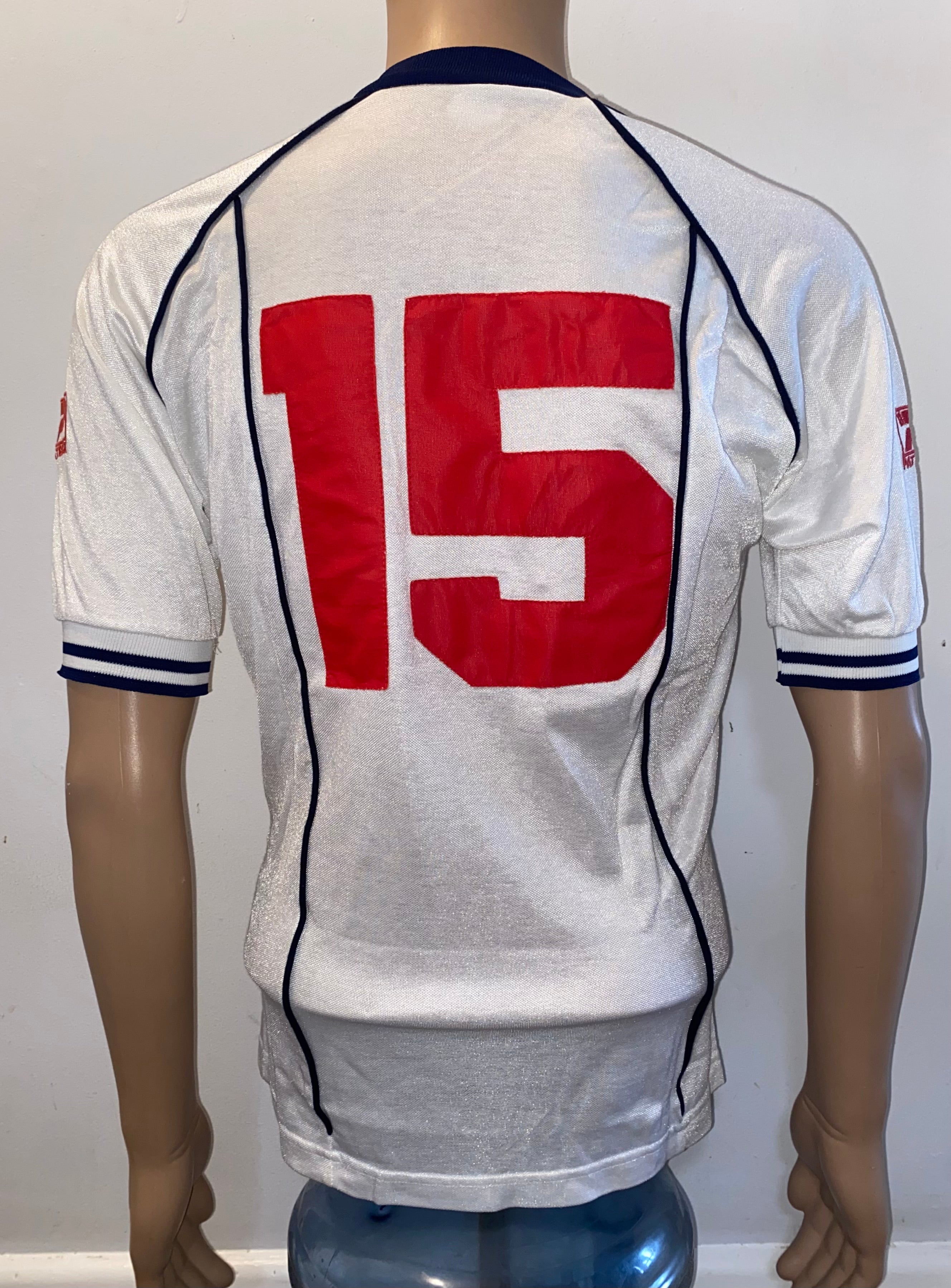 1983/84 DERBY COUNTY MATCH WORN PATRICK HOME SHIRT #15