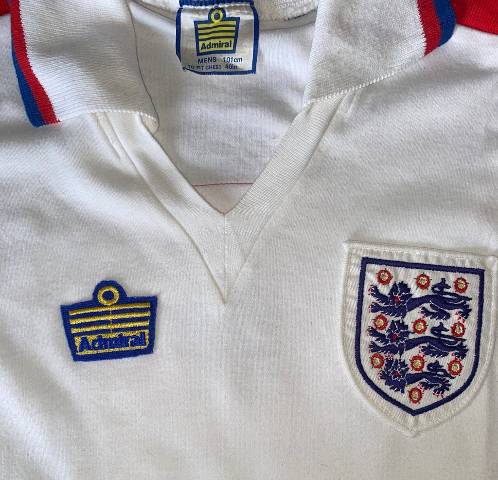 1978/79 ENGLAND MATCH WORN ADMIRAL HOME SHIRT #9