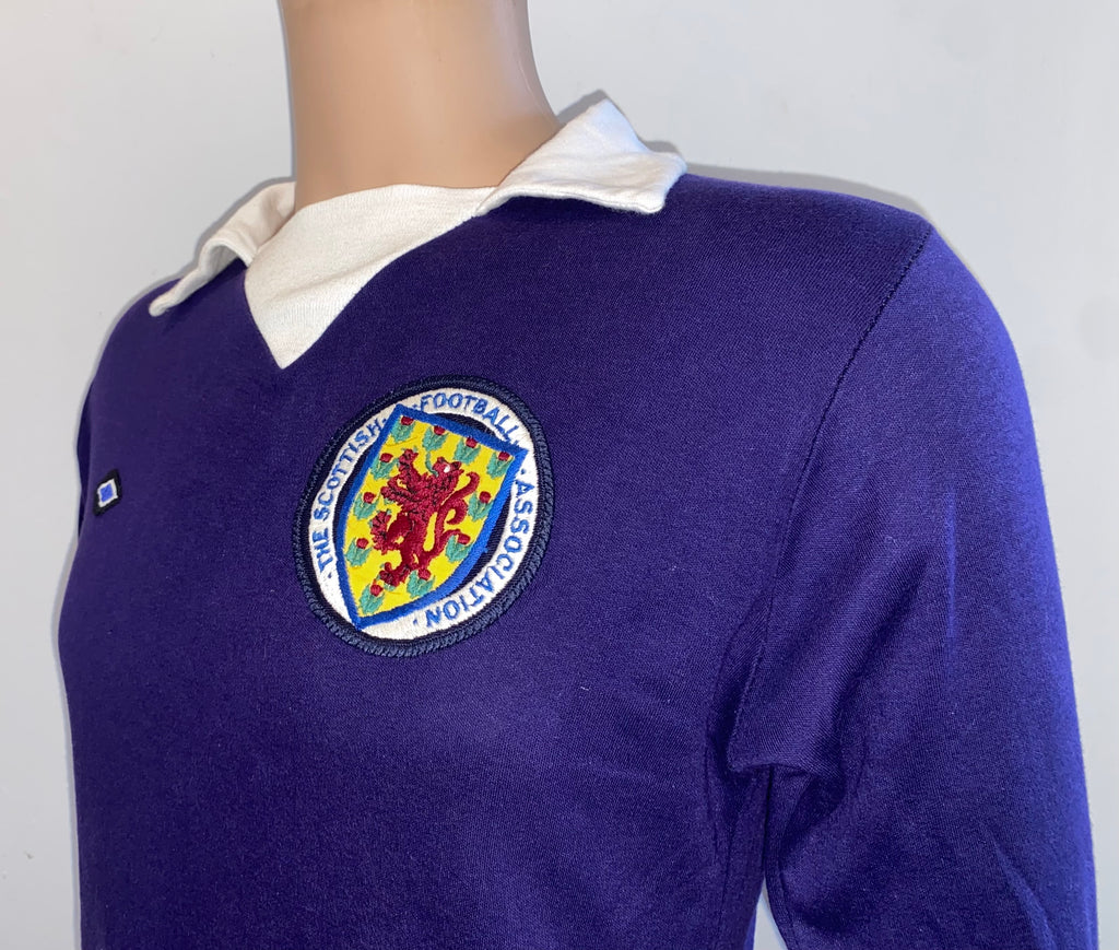 1975 SCOTLAND MATCH WORN UMBRO HOME SHIRT #15