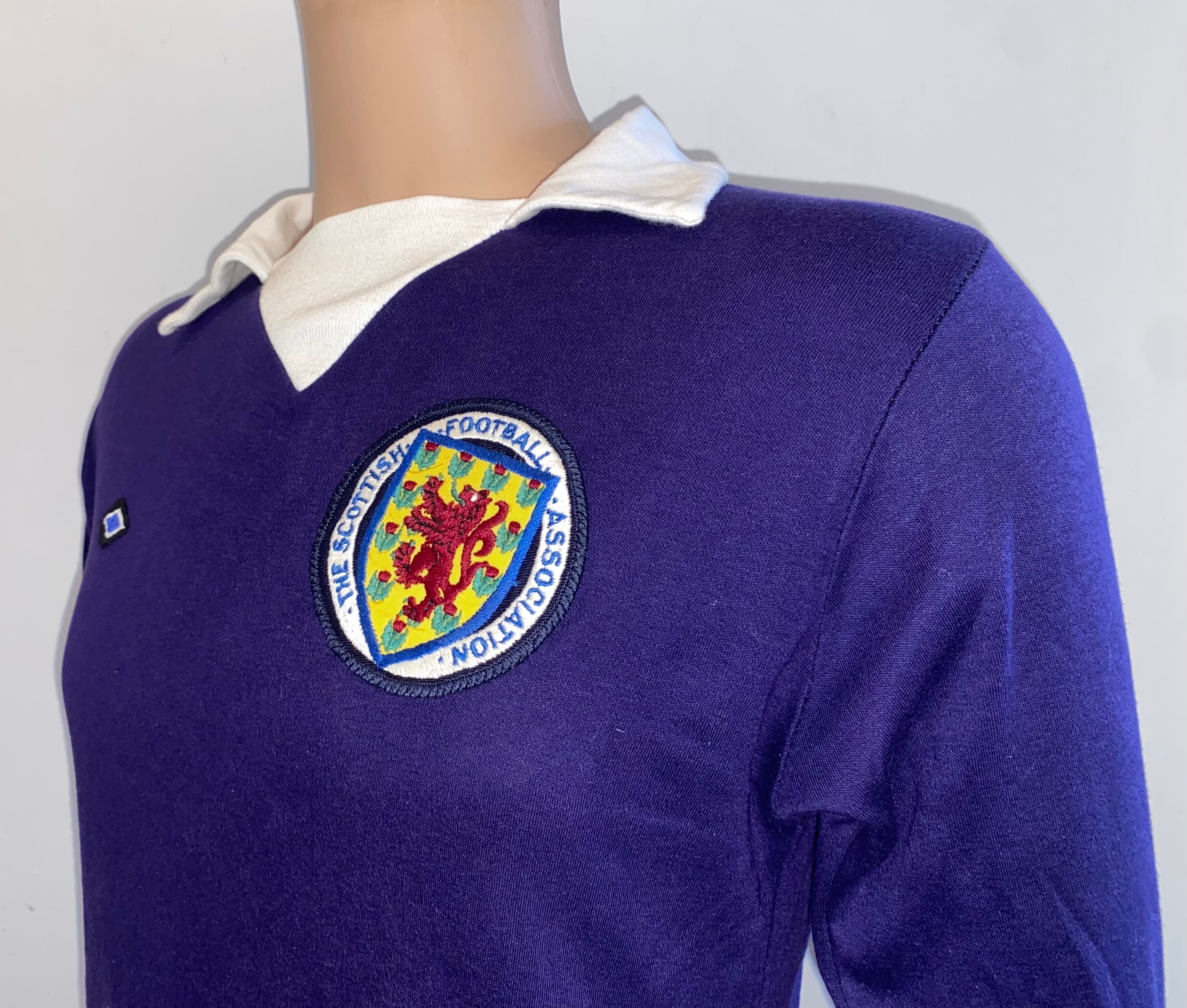 1975 SCOTLAND MATCH WORN UMBRO HOME SHIRT #15
