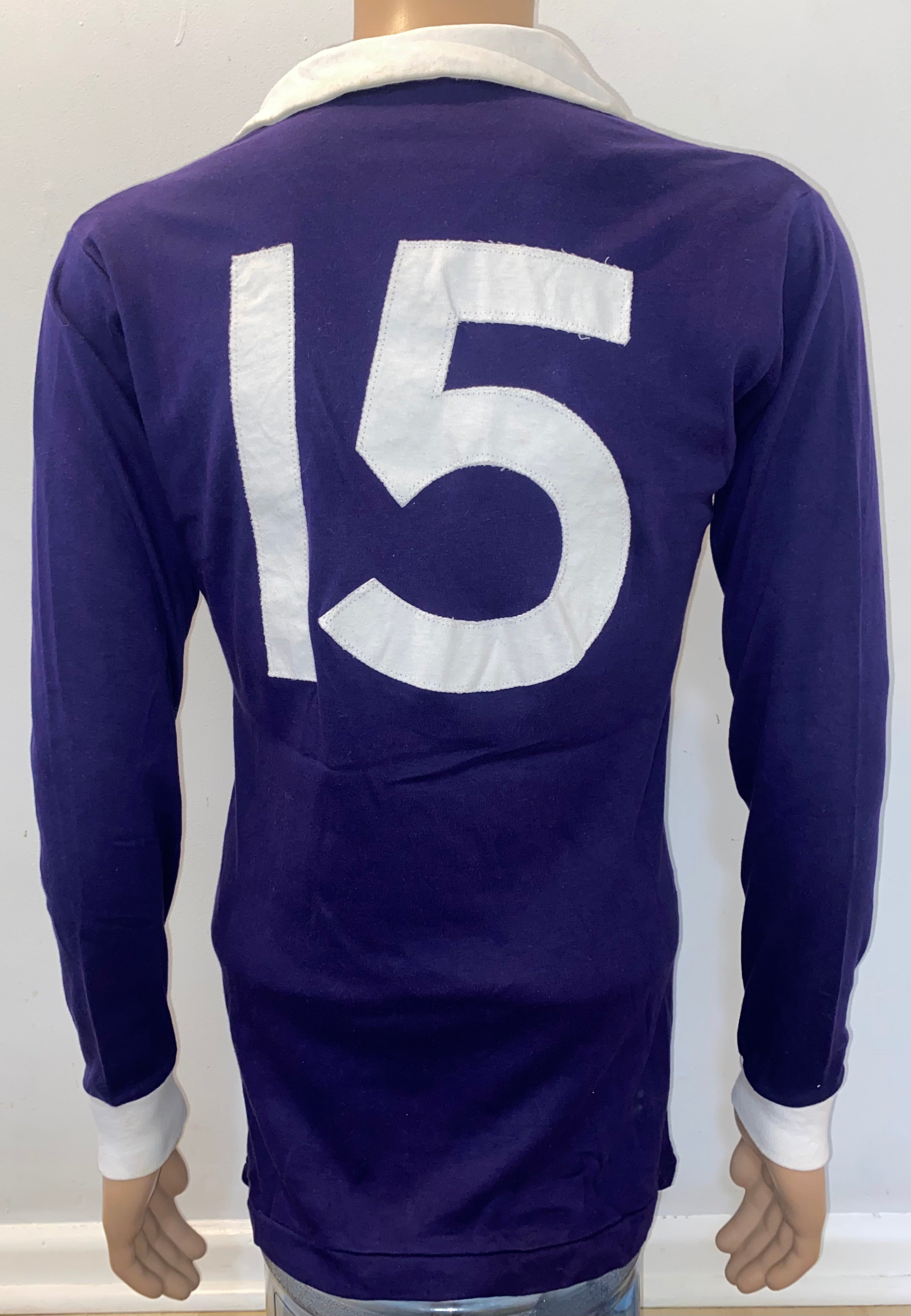 1975 SCOTLAND MATCH WORN UMBRO HOME SHIRT #15
