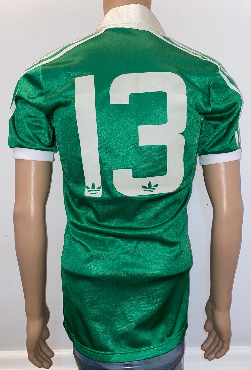 1982-83 NORTHERN IRELAND MATCH WORN HOME SHIRT #13