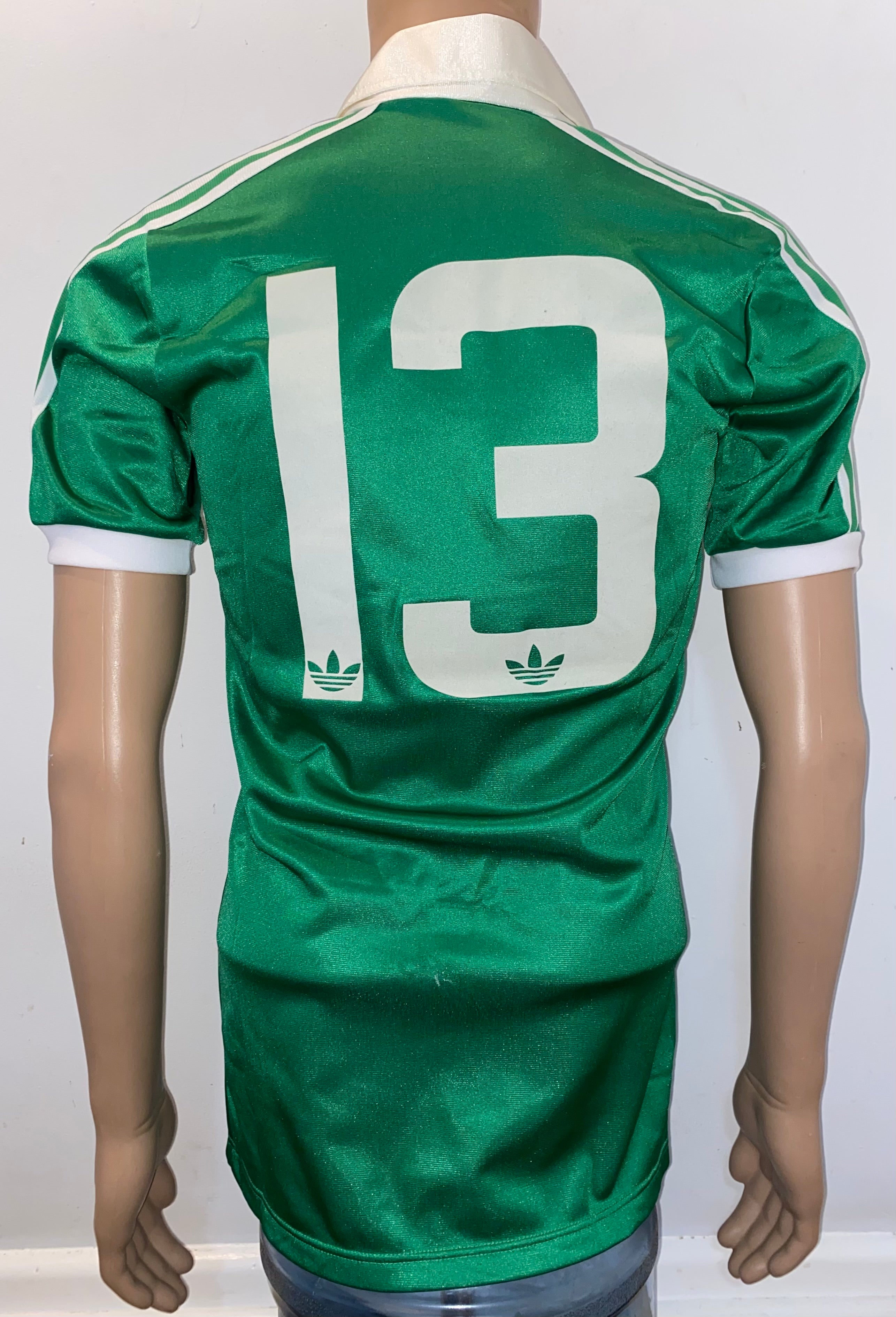1982-83 NORTHERN IRELAND MATCH WORN HOME SHIRT #13