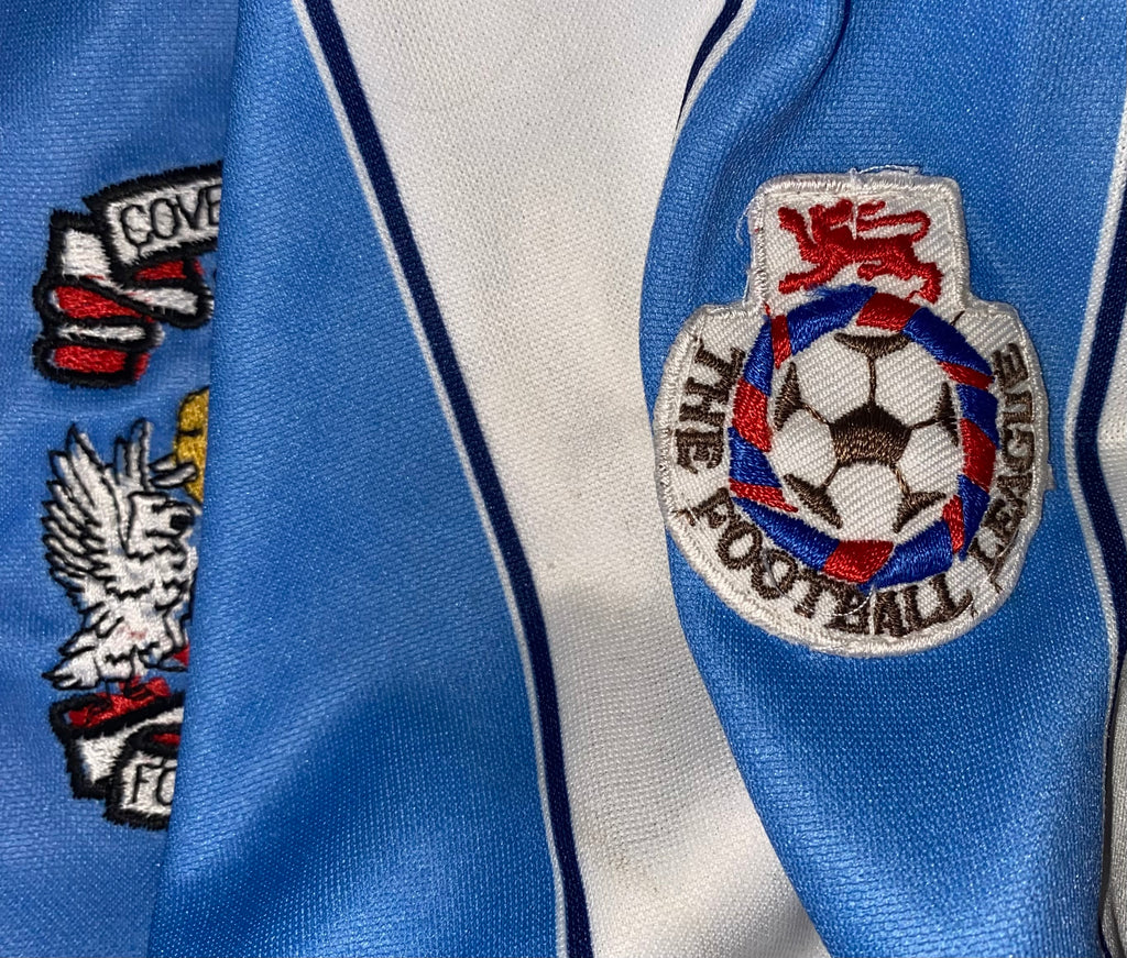 1989/90 COVENTRY CITY MATCH WORN ASICS HOME SHIRT #12