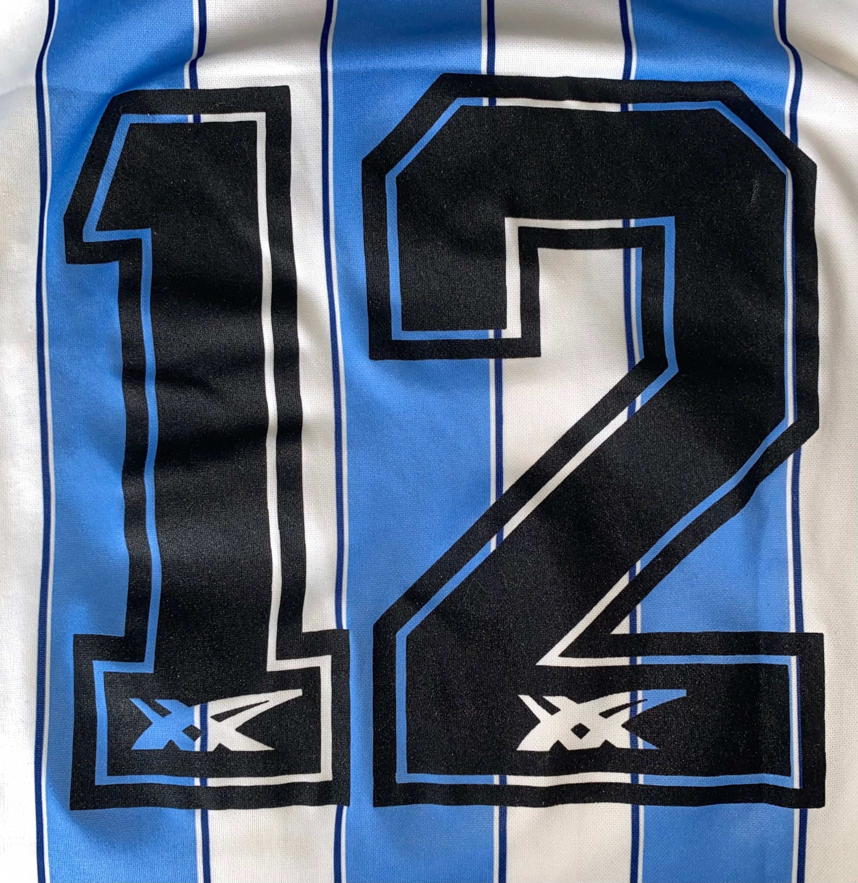 1989/90 COVENTRY CITY MATCH WORN ASICS HOME SHIRT #12