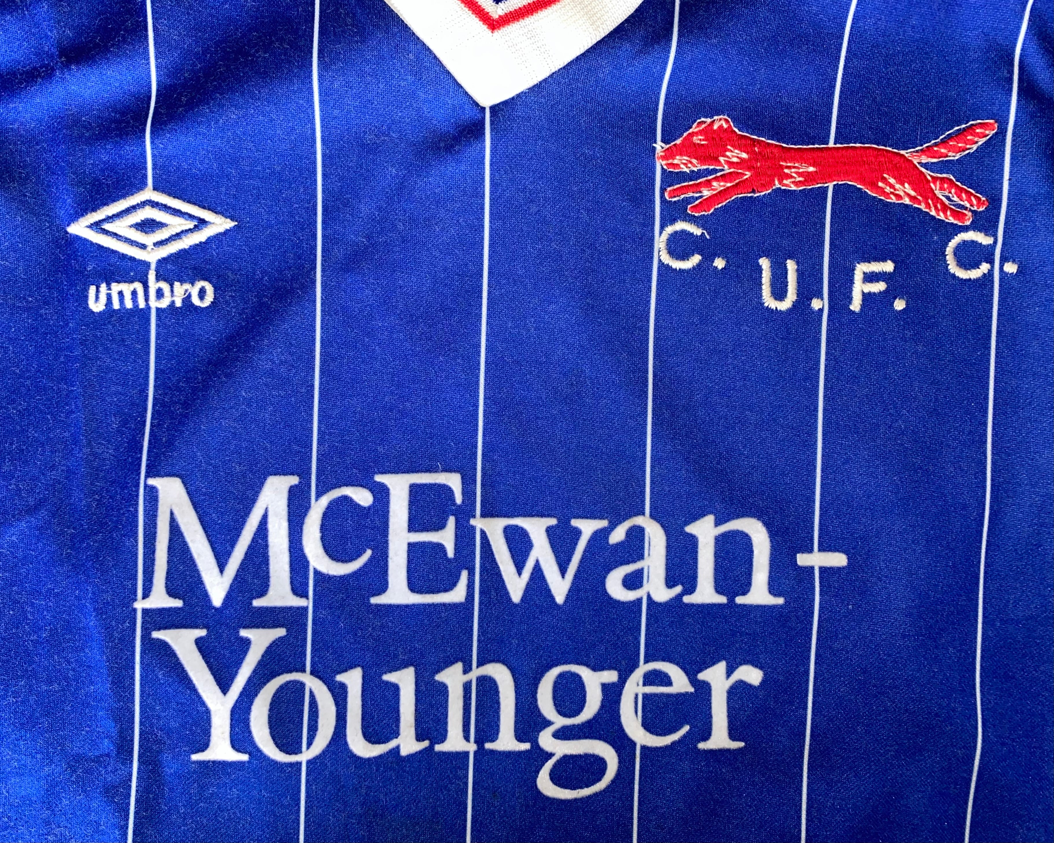 1985/86 CARLISLE UNITED MATCH ISSUE HOME SHIRT (WORN SPARE)