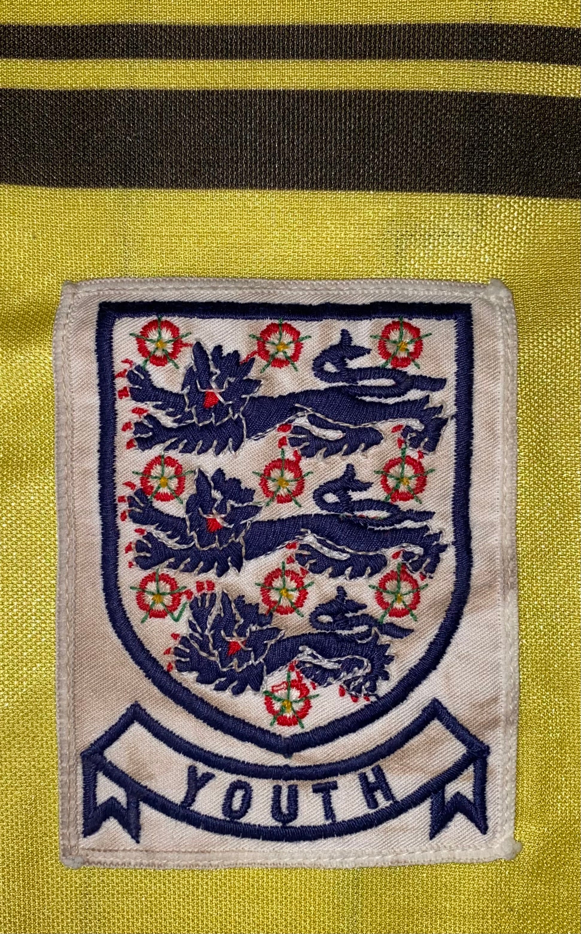 1980-83 ENGLAND U18 MATCH WORN ADMIRAL GOALKEEPERS SHIRT #13