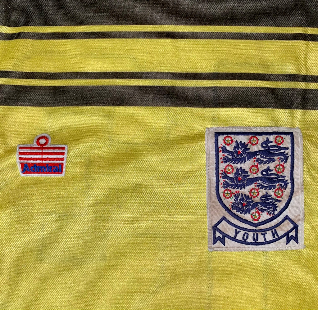 1980-83 ENGLAND U18 MATCH WORN ADMIRAL GOALKEEPERS SHIRT #13