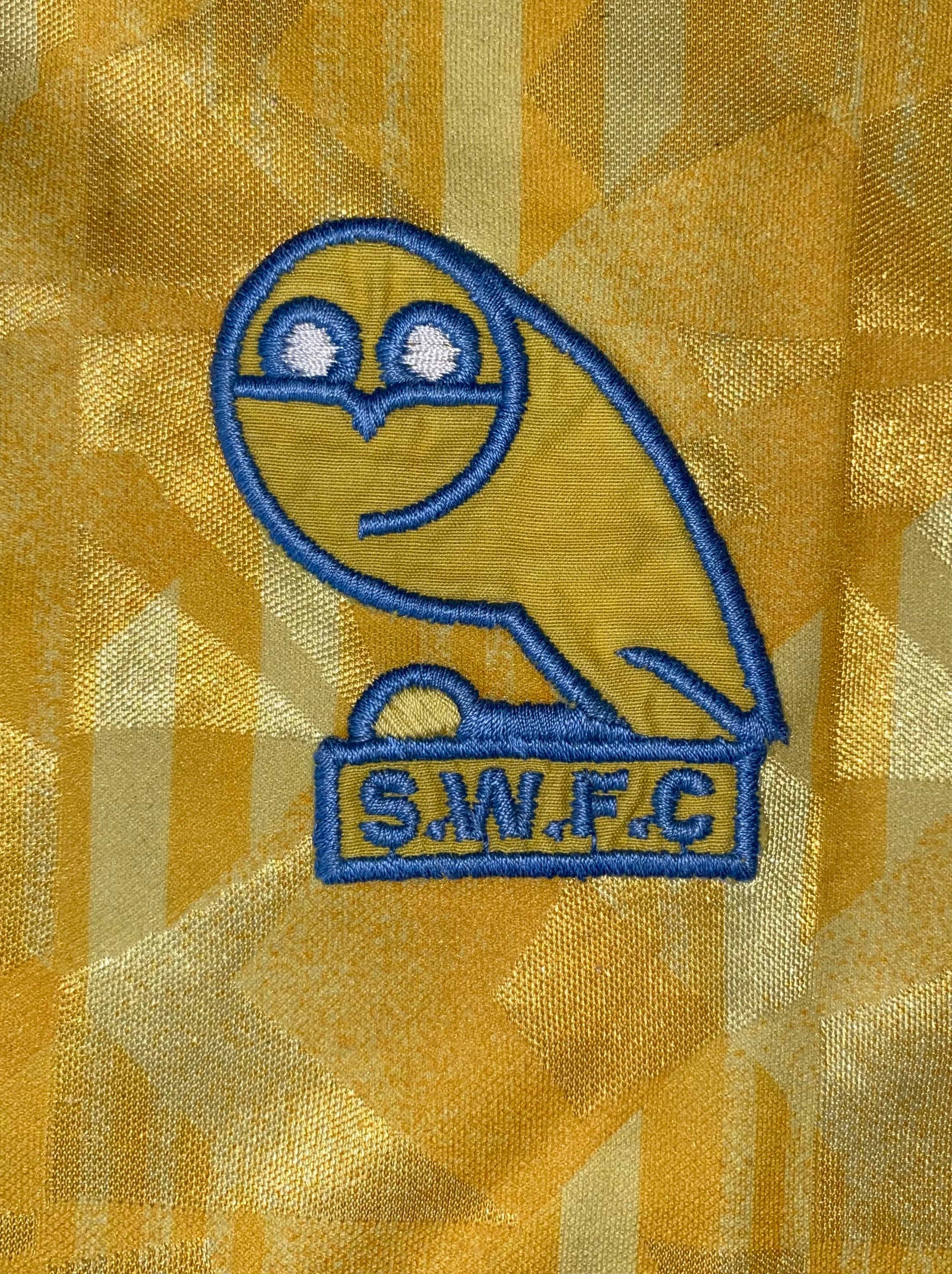 1991/92 SHEFFIELD WEDNESDAY UMBRO MATCH WORN AWAY SHIRT #12
