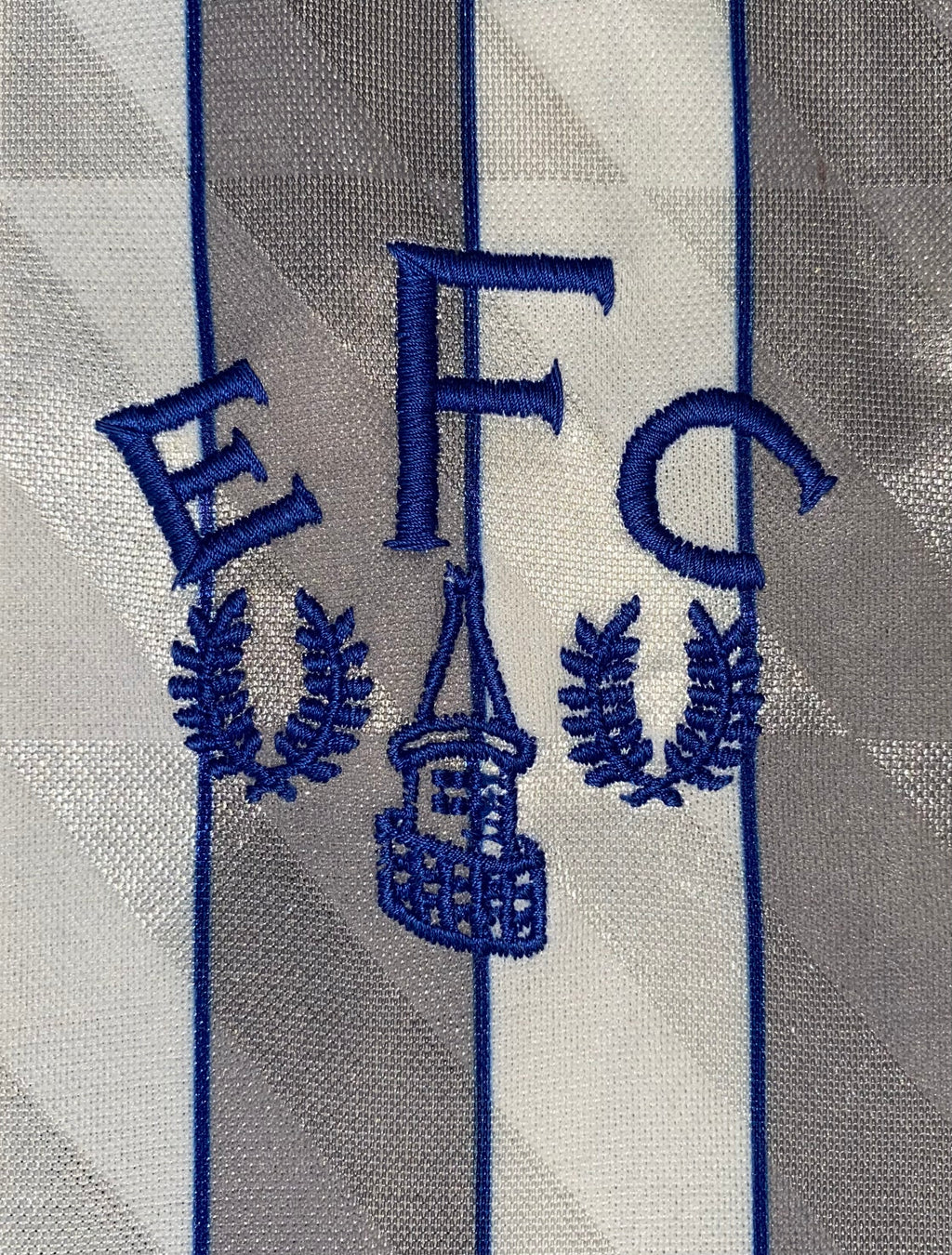 1989/90 EVERTON MATCH WORN UMBRO AWAY SHIRT (#13)