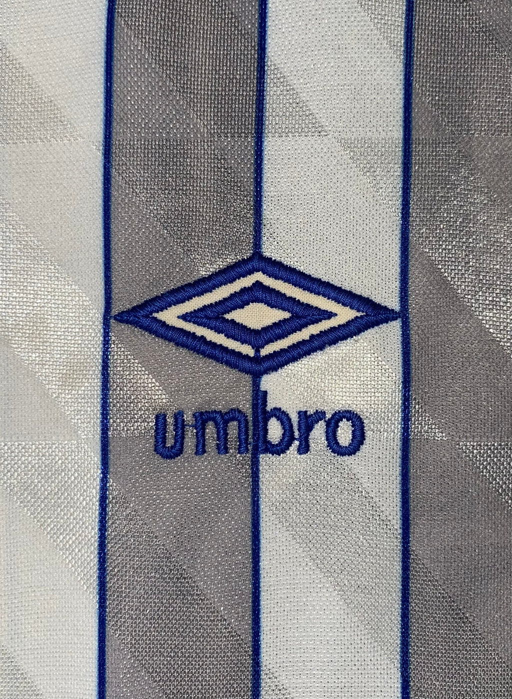 1989/90 EVERTON MATCH WORN UMBRO AWAY SHIRT (#13)