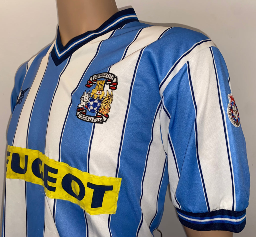 1989/90 COVENTRY CITY MATCH WORN ASICS HOME SHIRT #12