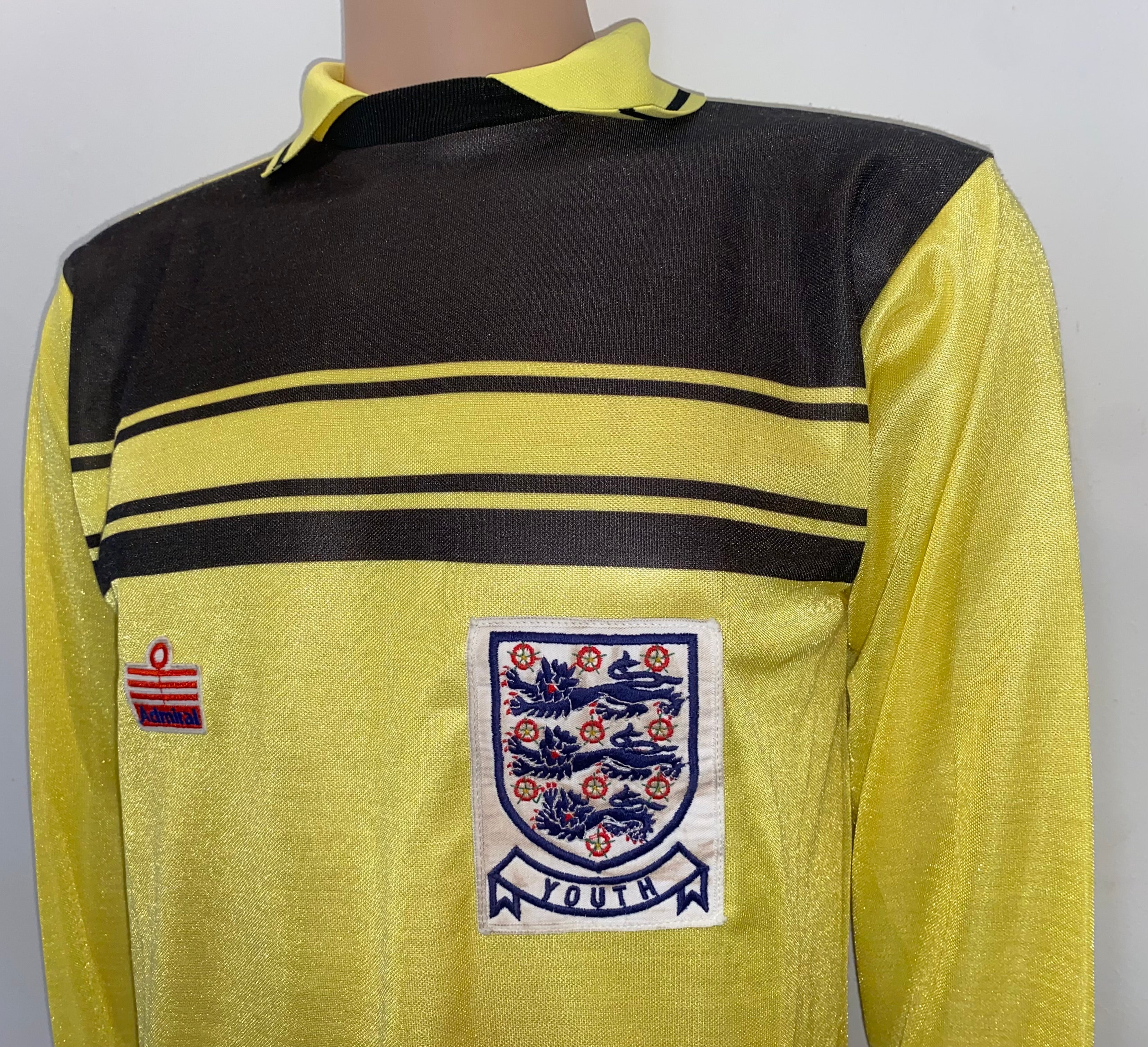 1980-83 ENGLAND U18 MATCH WORN ADMIRAL GOALKEEPERS SHIRT #13