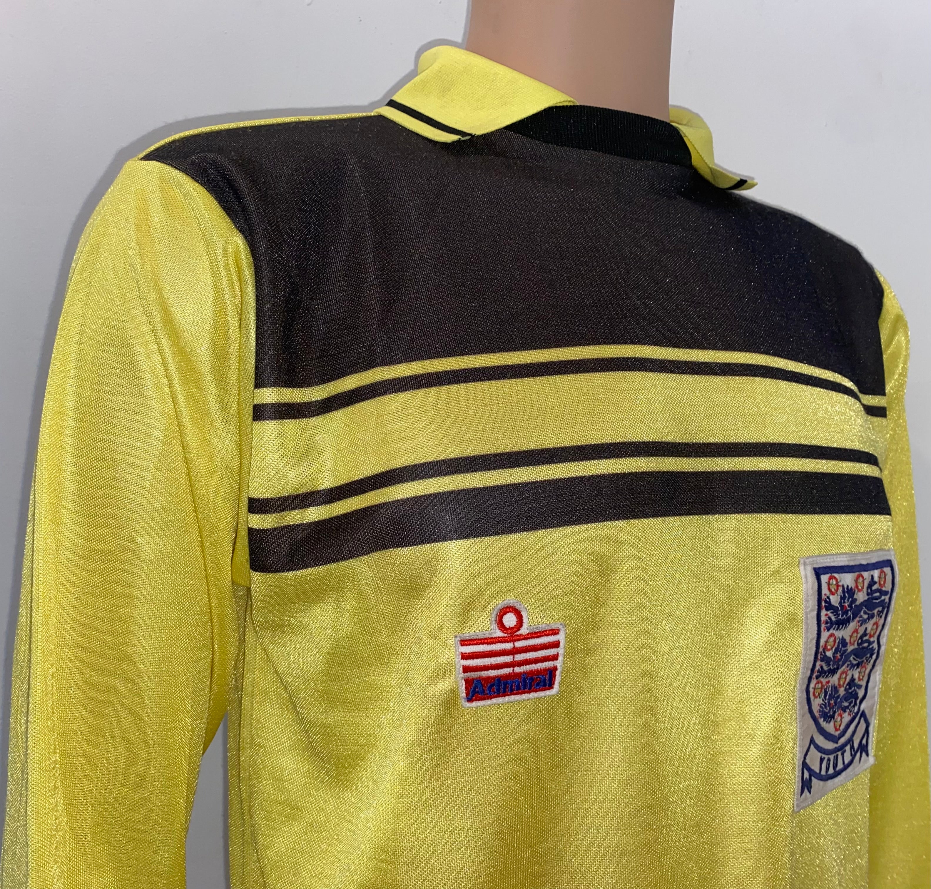 1980-83 ENGLAND U18 MATCH WORN ADMIRAL GOALKEEPERS SHIRT #13