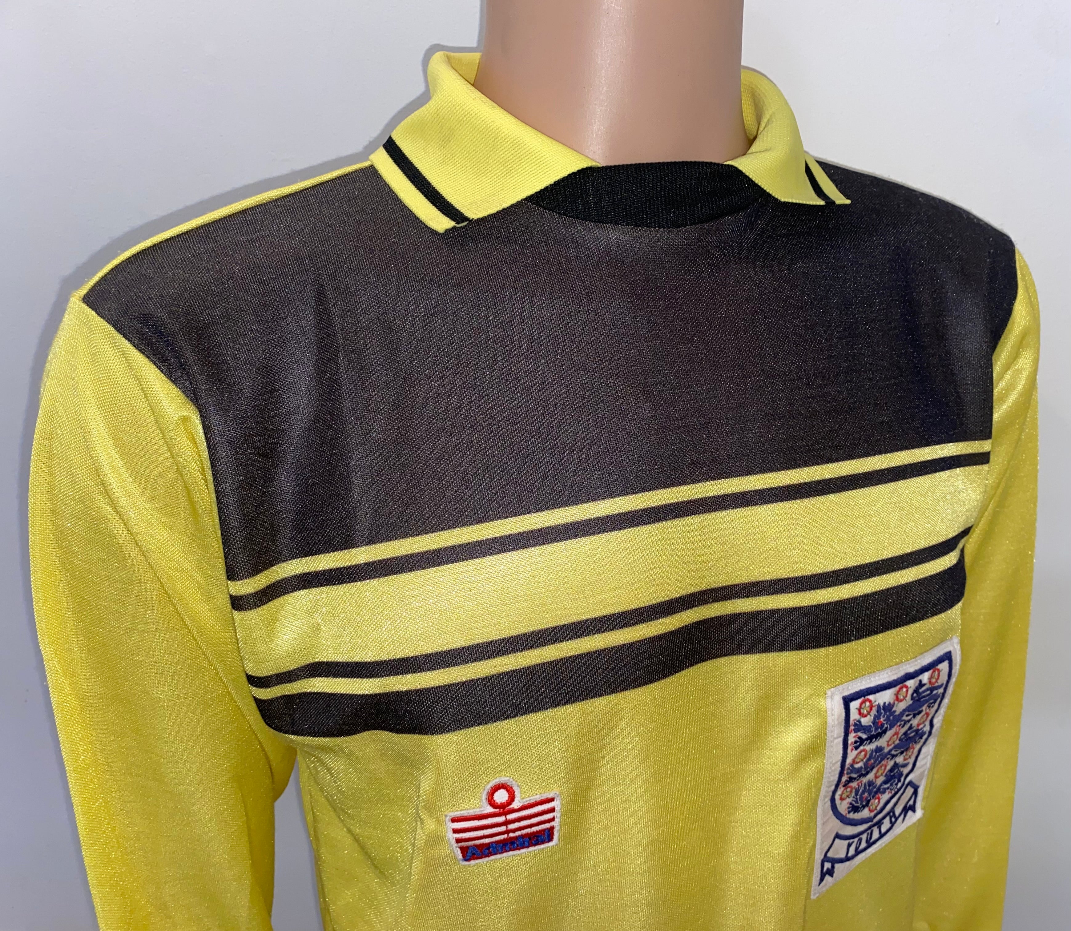 1980-83 ENGLAND U18 MATCH WORN ADMIRAL GOALKEEPERS SHIRT #13