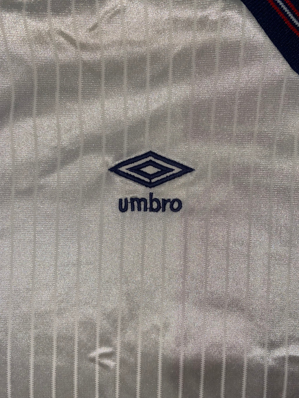 1984 MATCH WORN UMBRO ENGLAND YOUTH U18 HOME SHIRT #6
