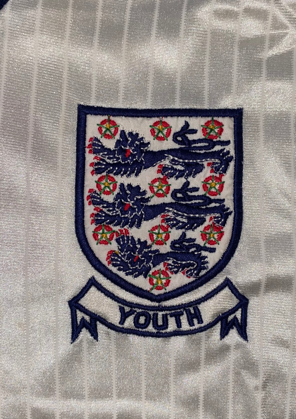1984 MATCH WORN UMBRO ENGLAND YOUTH U18 HOME SHIRT #2