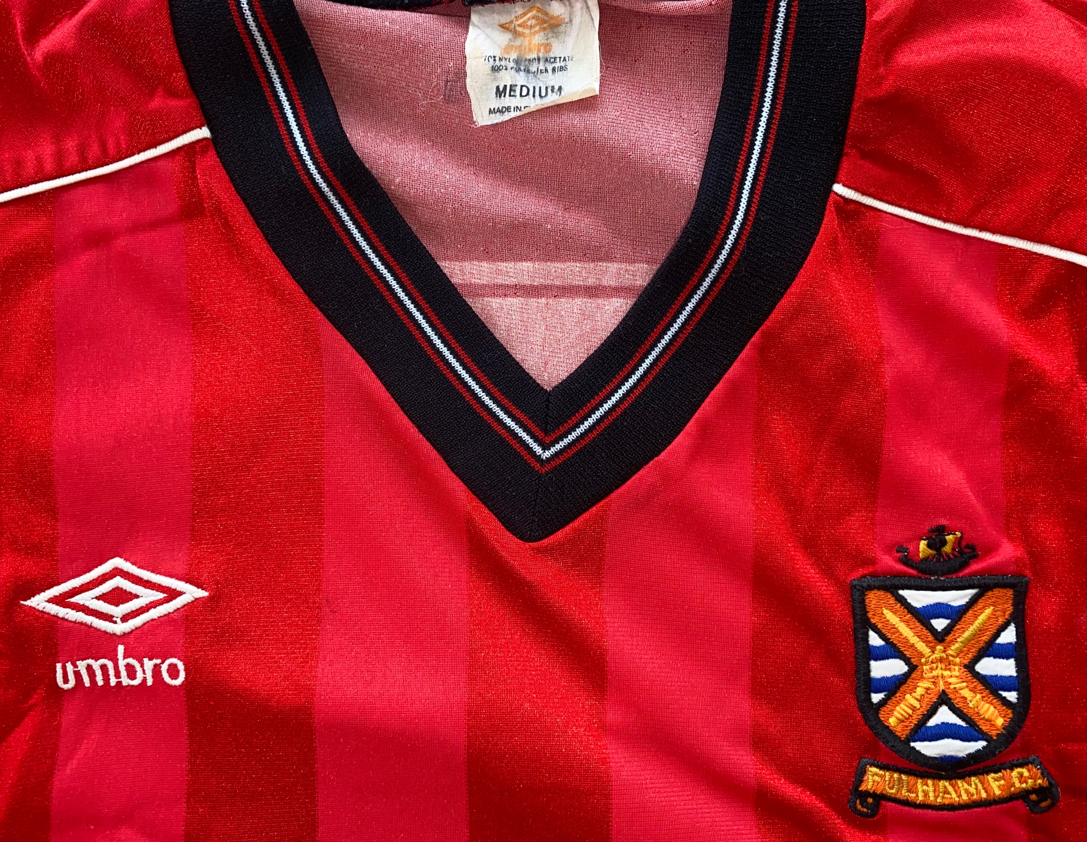 1984/85 FULHAM UMBRO MATCH WORN AWAY SHIRT #8