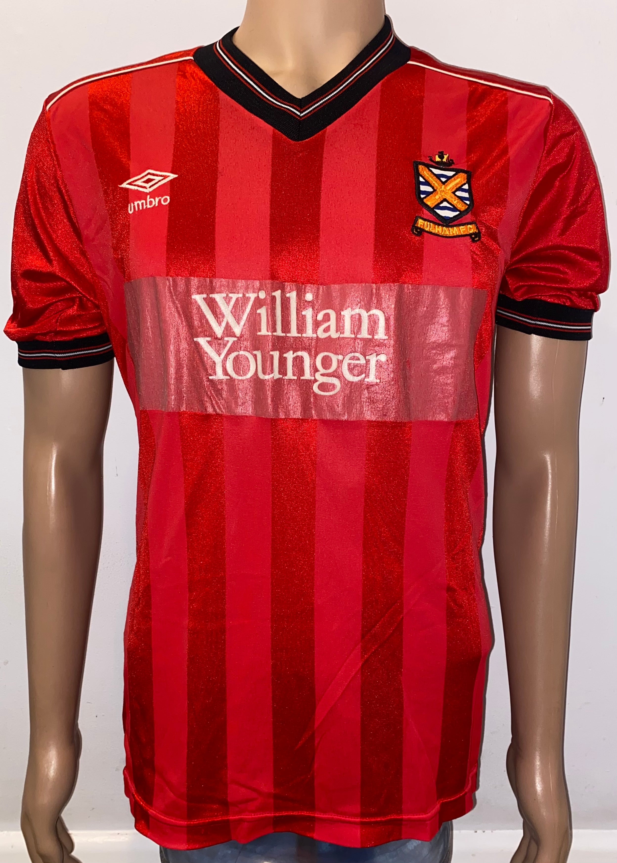 1984/85 FULHAM UMBRO MATCH WORN AWAY SHIRT #8