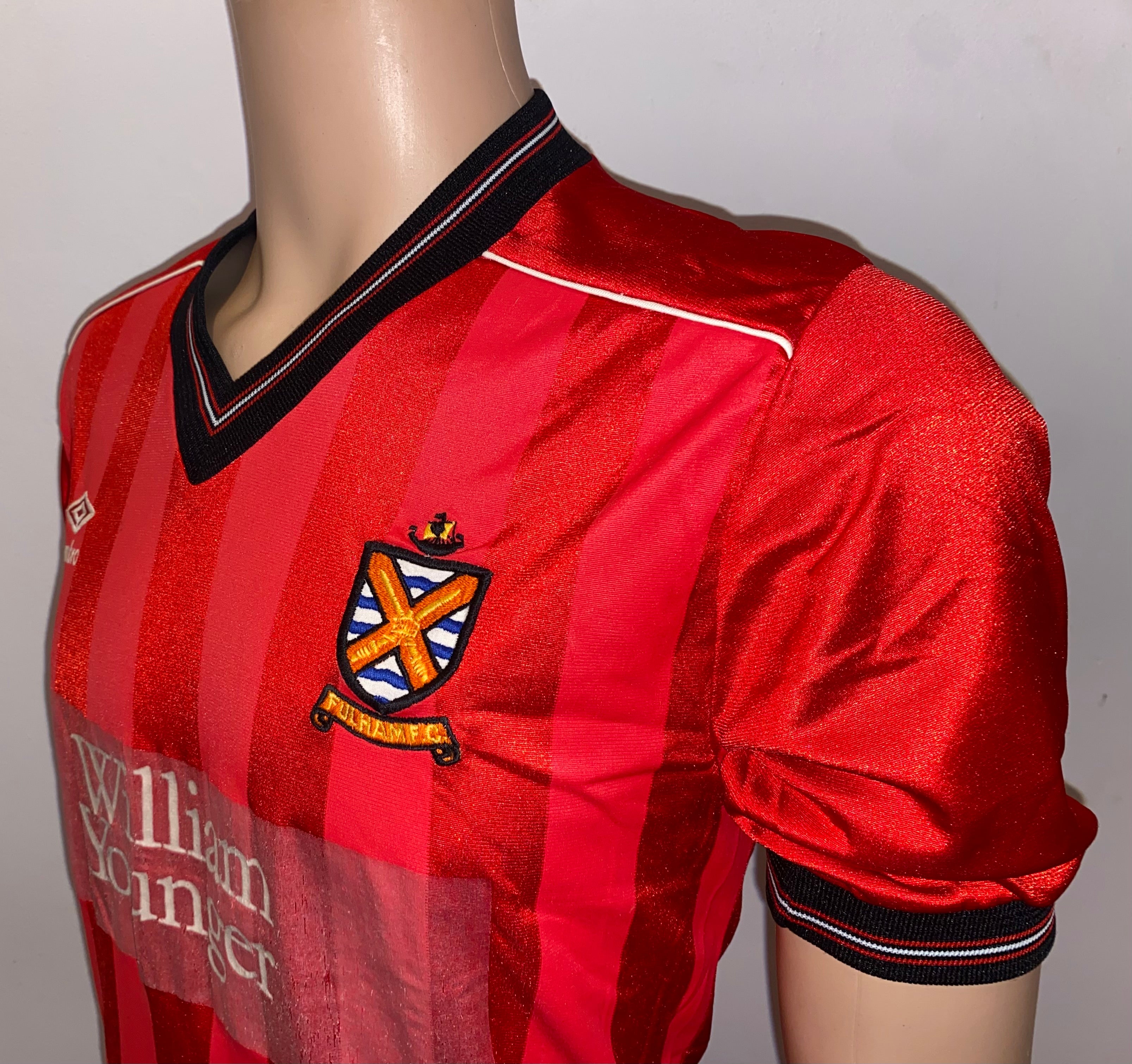 1984/85 FULHAM UMBRO MATCH WORN AWAY SHIRT #8