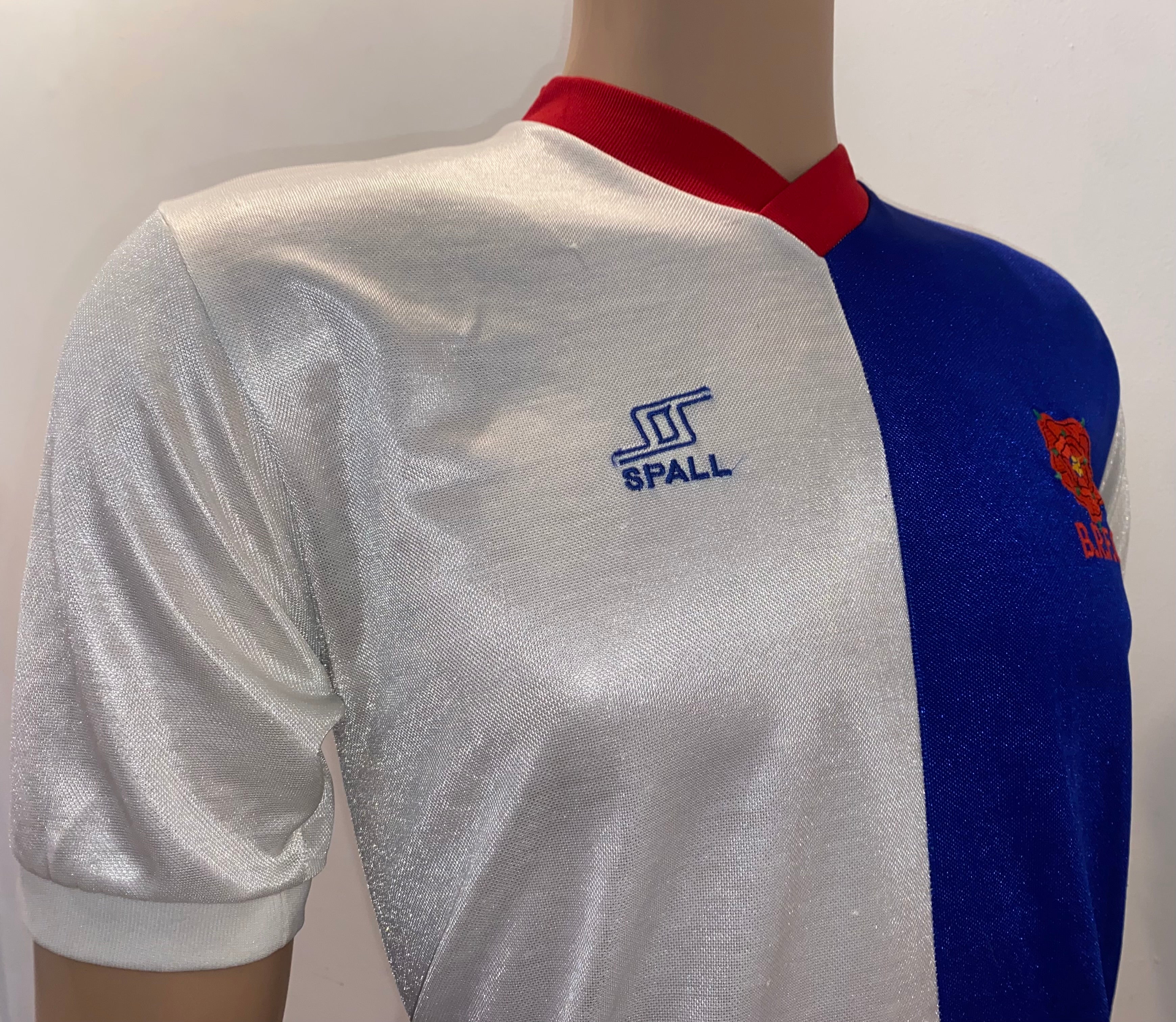 1981/82 BLACKBURN ROVERS MATCH WORN HOME SHIRT (BRANAGAN #2)