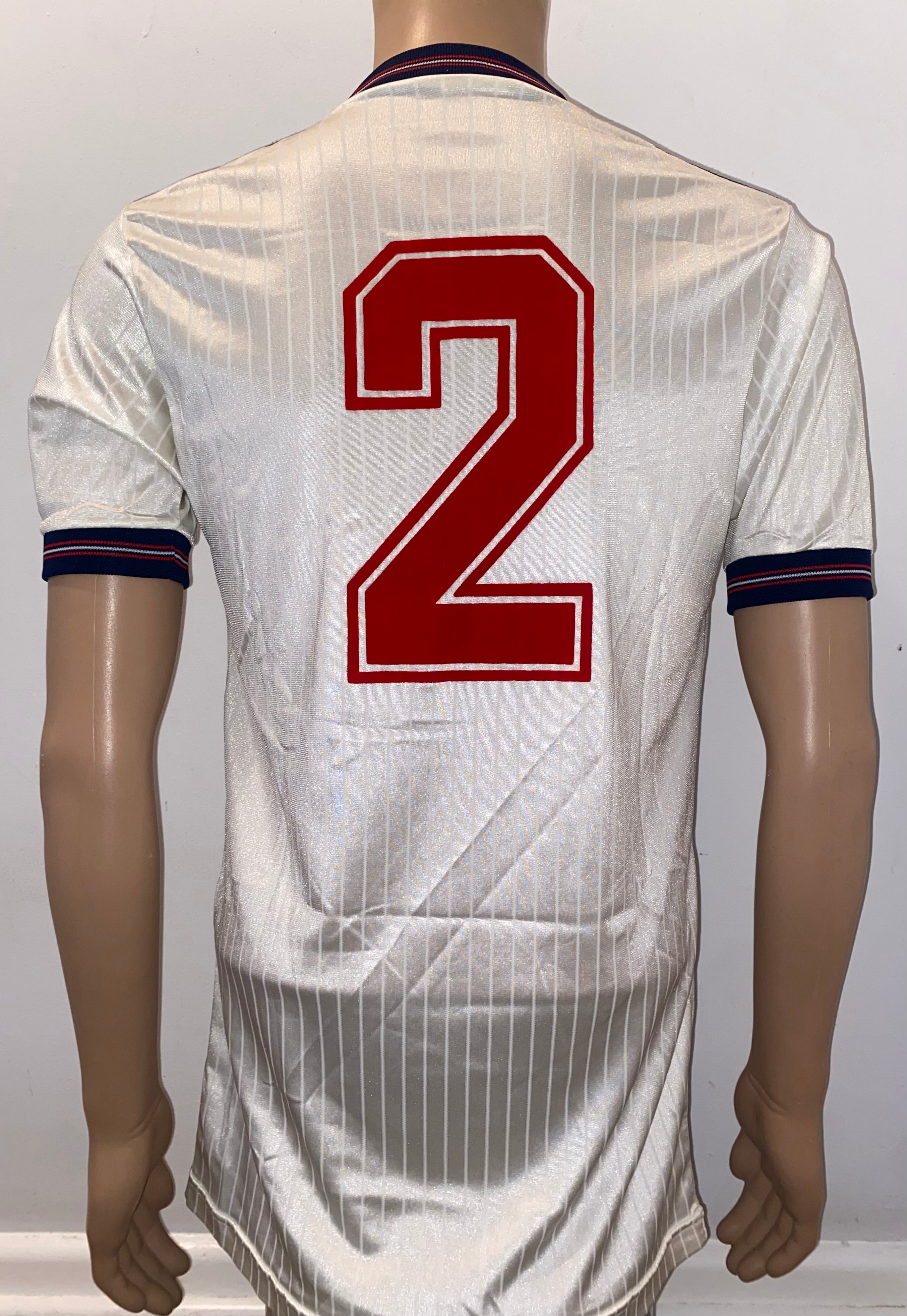 1984 MATCH WORN UMBRO ENGLAND YOUTH U18 HOME SHIRT #2