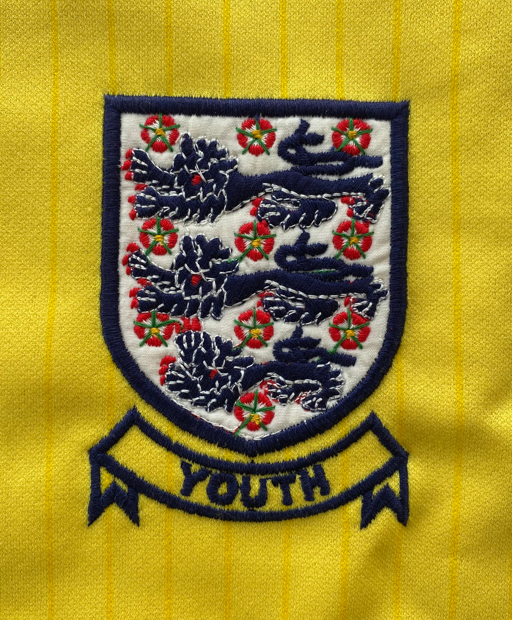 1984 ENGLAND U18 MATCH WORN GOALKEEPERS SHIRT