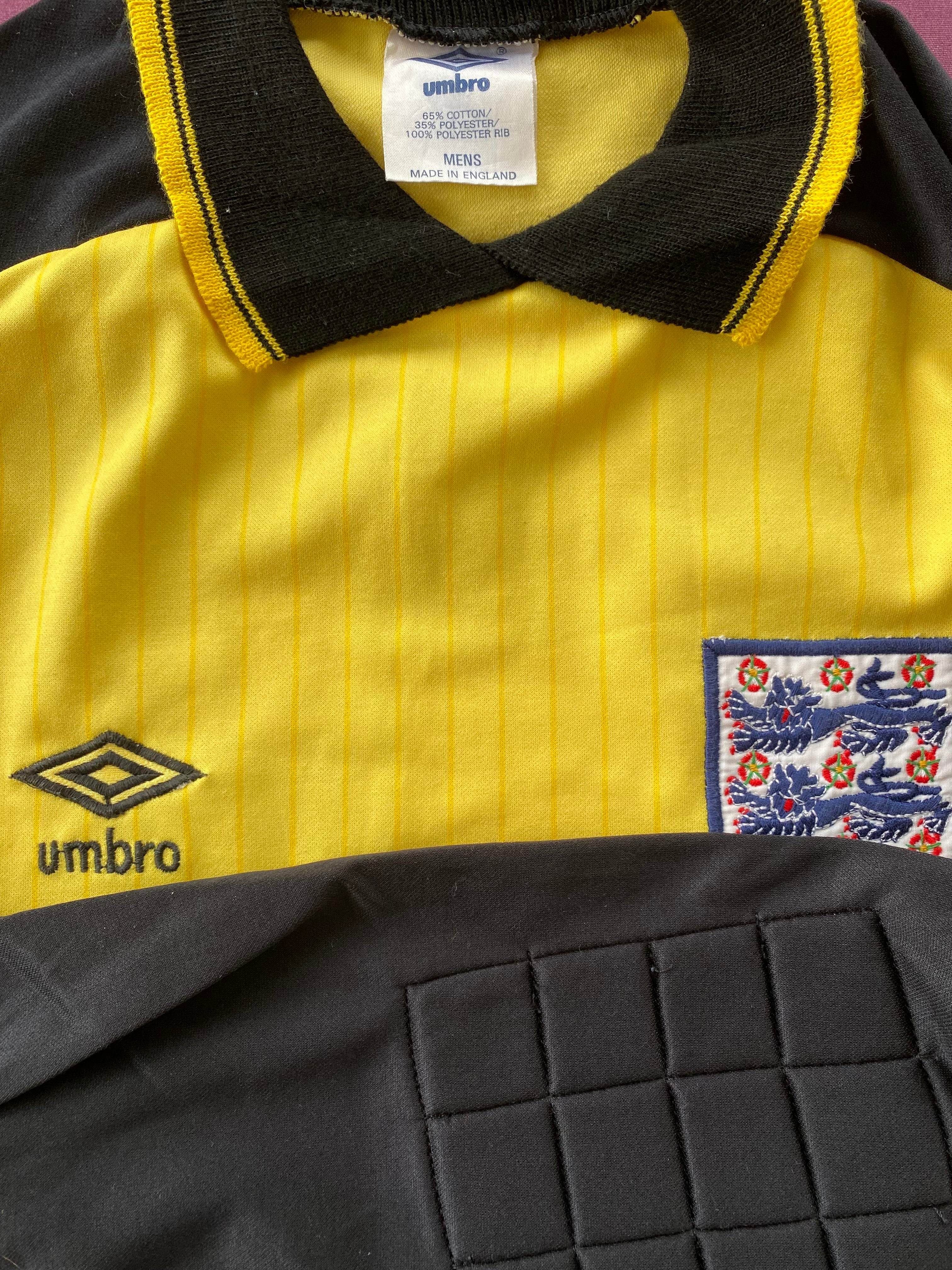 1985 ENGLAND MATCH WORN U-18 YOUTH GOALKEEPERS SHIRT (MILLER #13)