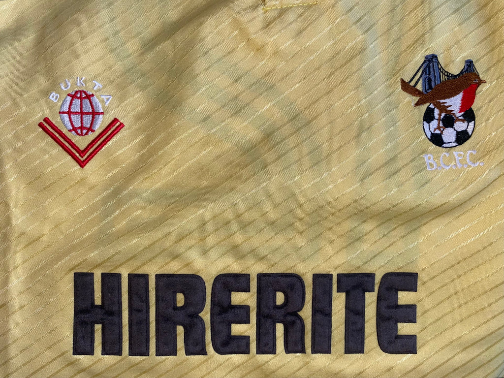 1988/89 BRISTOL CITY MATCH WORN AWAY SHIRT BUKTA #12