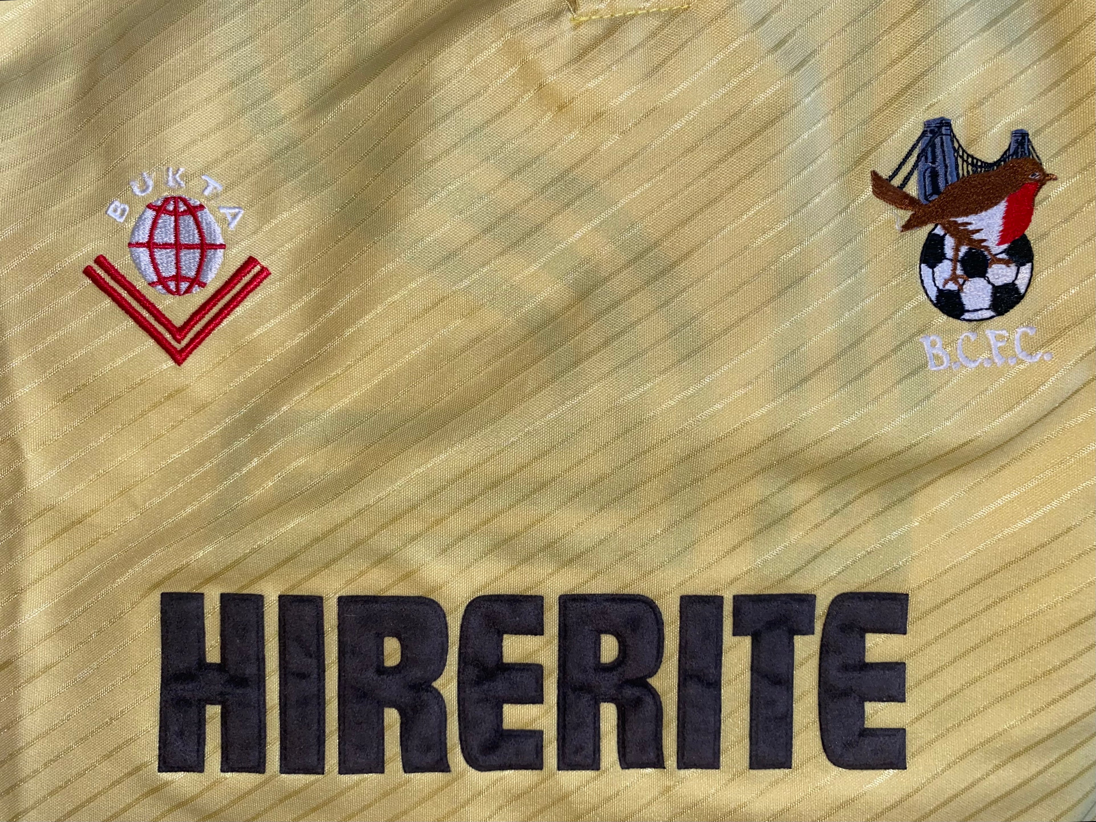 1988/89 BRISTOL CITY MATCH WORN AWAY SHIRT BUKTA #12
